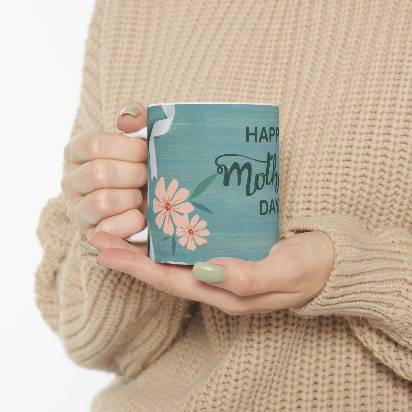 Happy Mother's Day Floral Ceramic Mug | Perfect Gift for Moms | 11oz