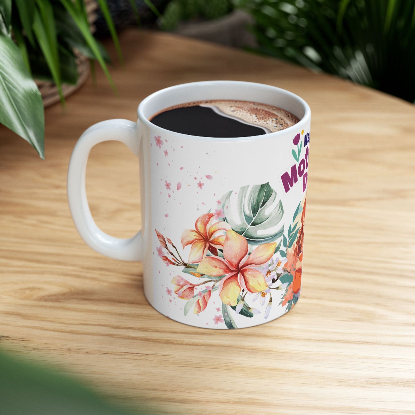 Happy Mother's Day Floral Ceramic Mug