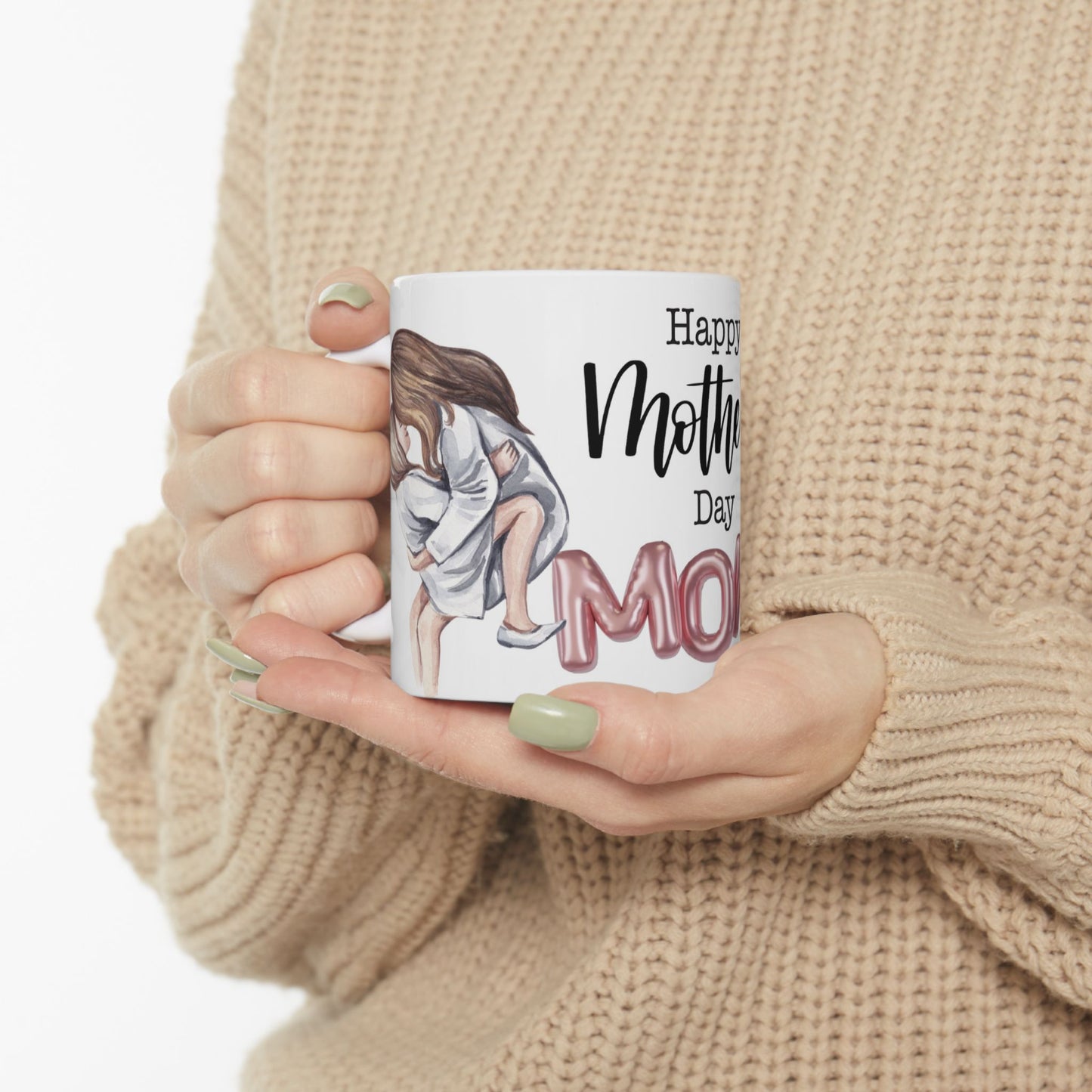 Happy Mother's Day Ceramic Mug - Perfect Gift for Moms