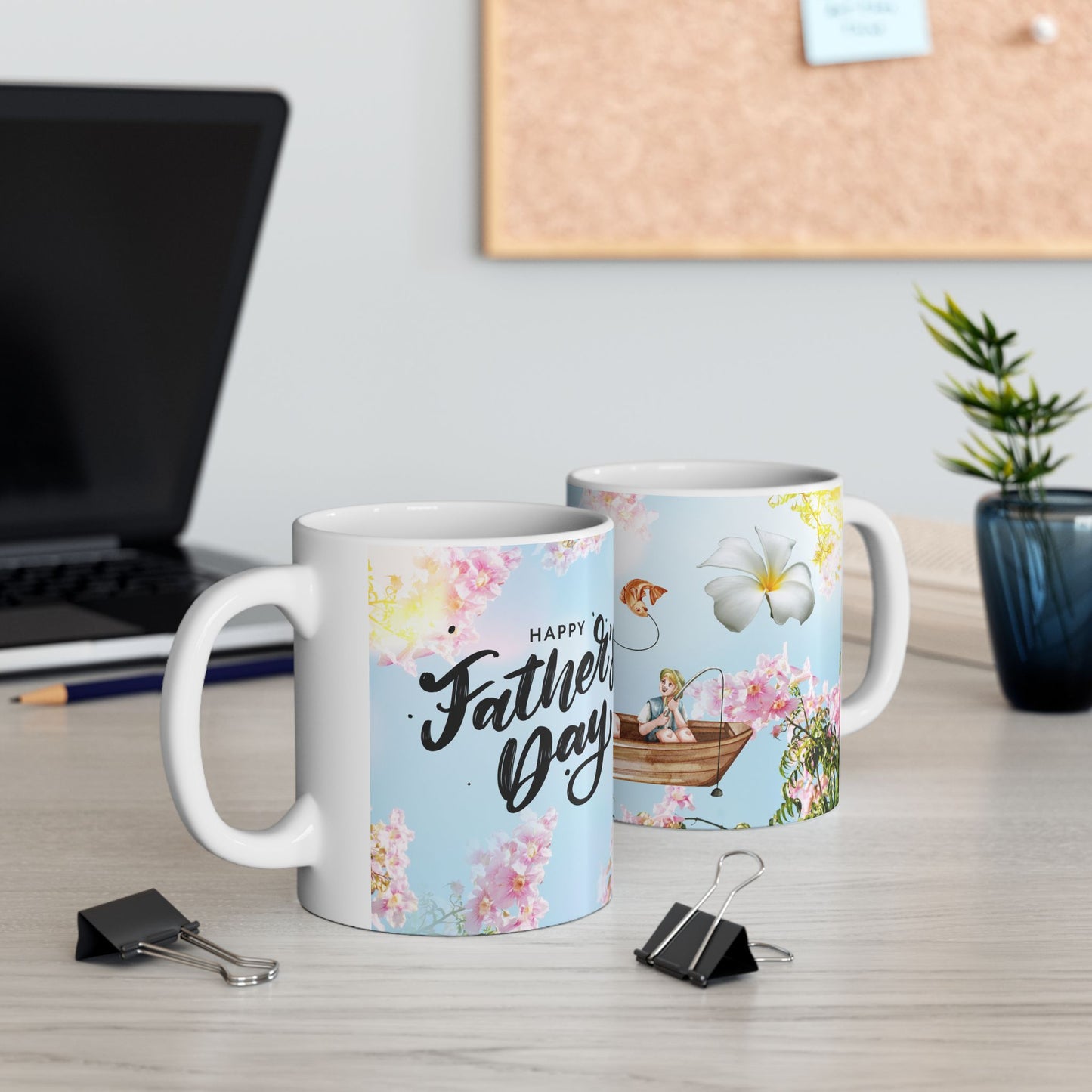 Father's Day Fishing Ceramic Mug