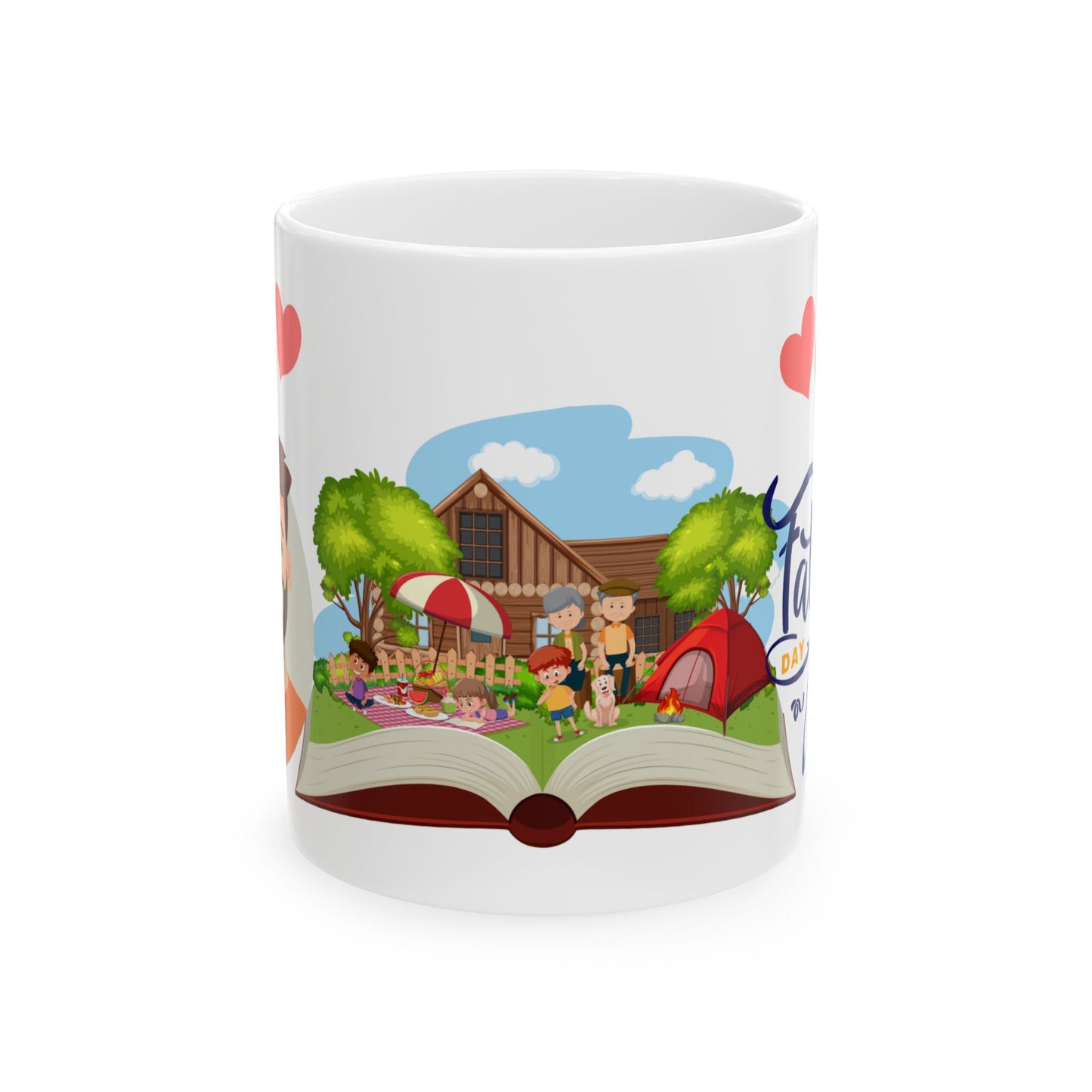 Happy Family Adventure Ceramic Mug - Perfect Gift for Family Gatherings & Celebrations