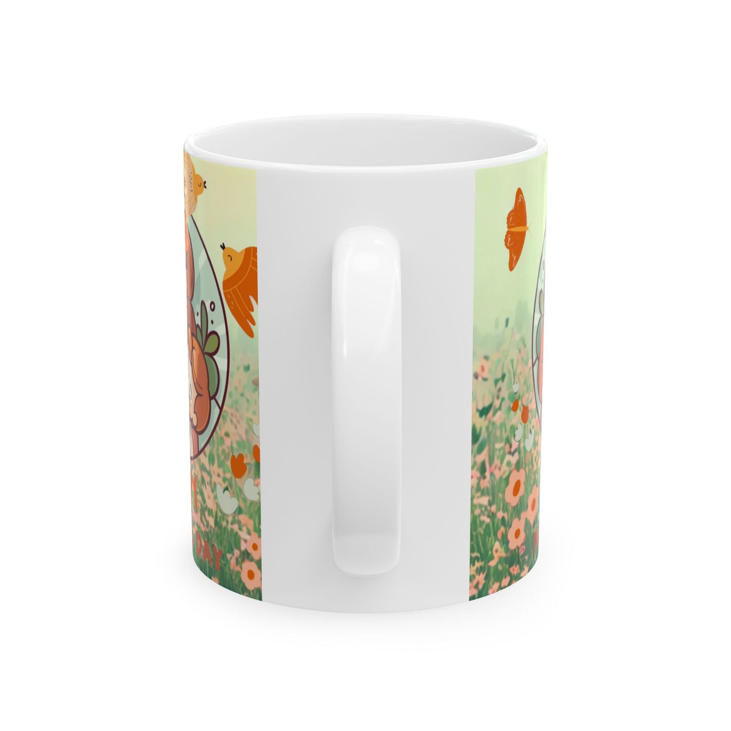 Whimsical Floral Ceramic Mug | Perfect for Spring Celebrations & Cozy Days