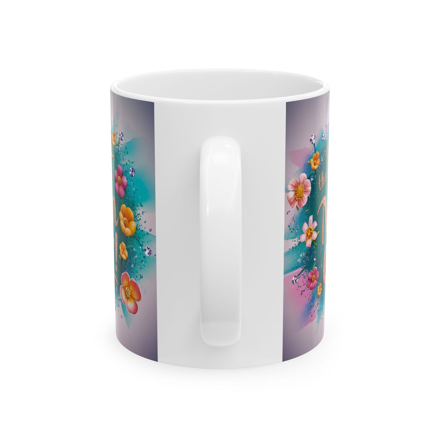 Floral Ceramic Mug - "Best Mom Ever" - Perfect Gift for Mother's Day