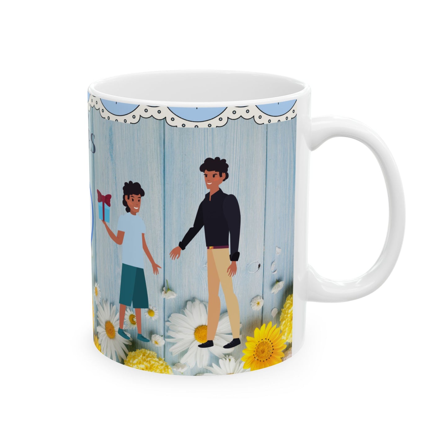 Happy Father's Day Ceramic Mug - Best Dad Design