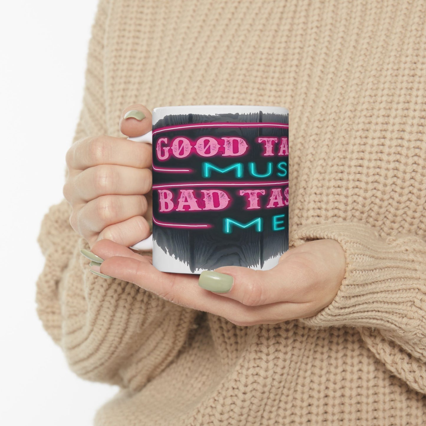 Good Taste Ceramic Mug - Perfect for Music & Coffee Lovers