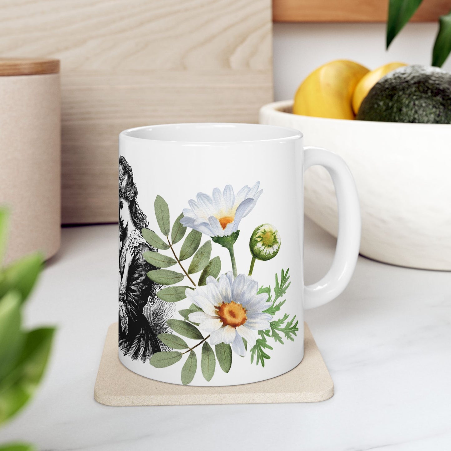Vintage Floral Mother's Day Ceramic Mug - 11oz