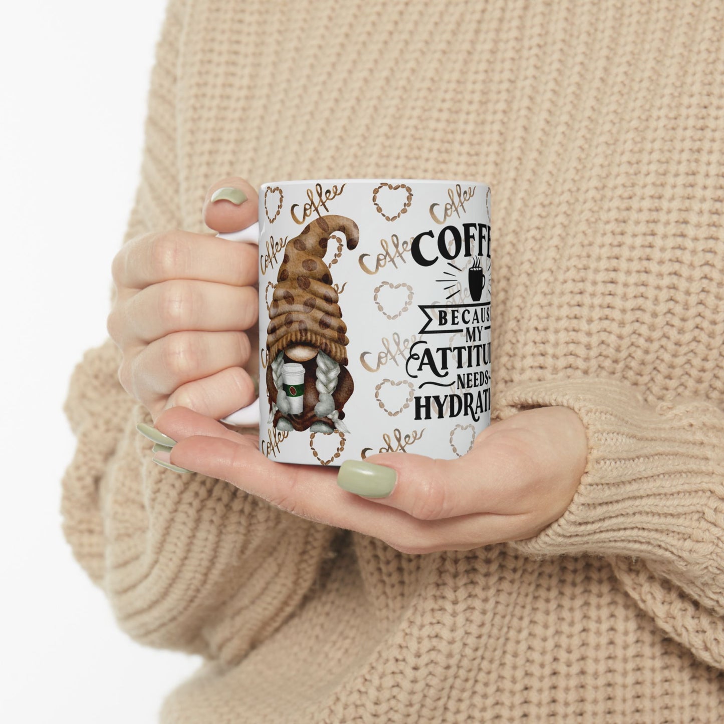 Coffee Attitude Ceramic Mug - 11oz Perfect Gift for Coffee Lovers