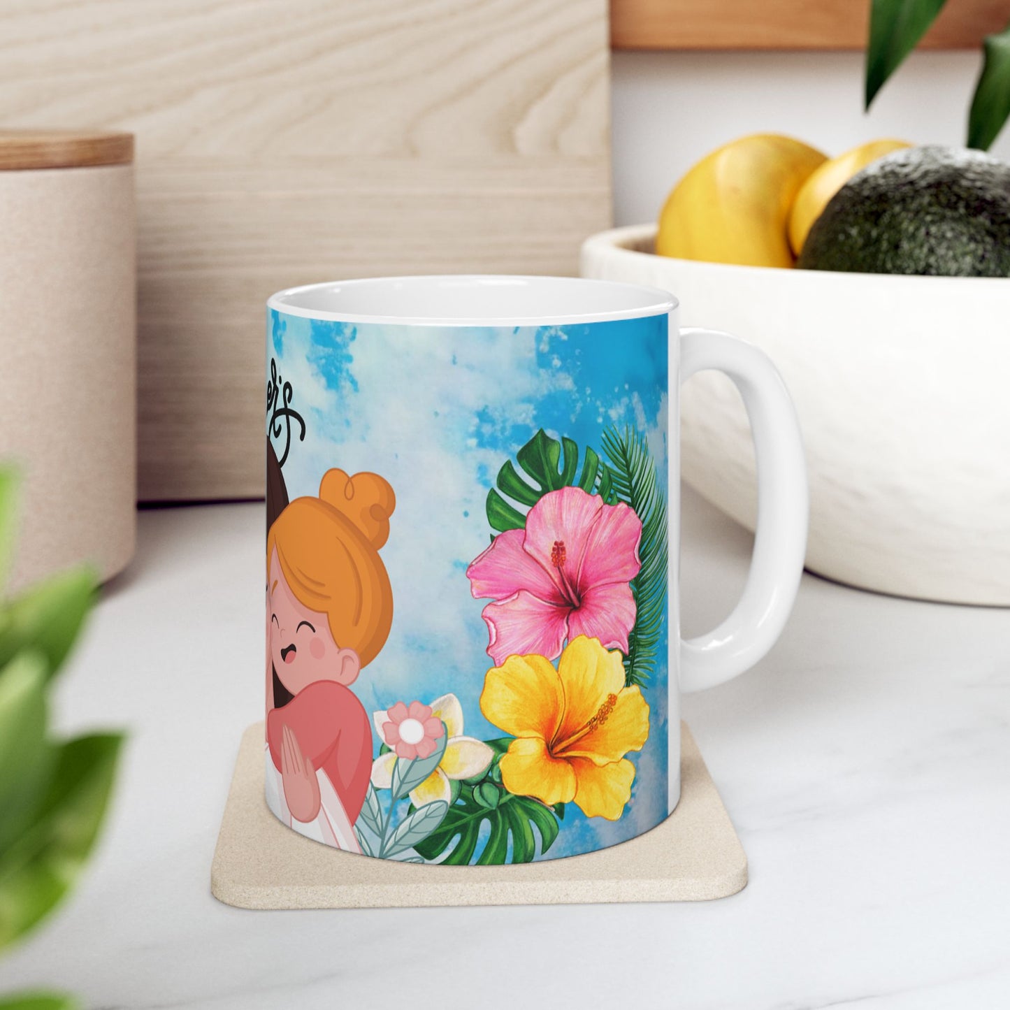 Happy Mother's Day Ceramic Mug - Floral Design 11oz