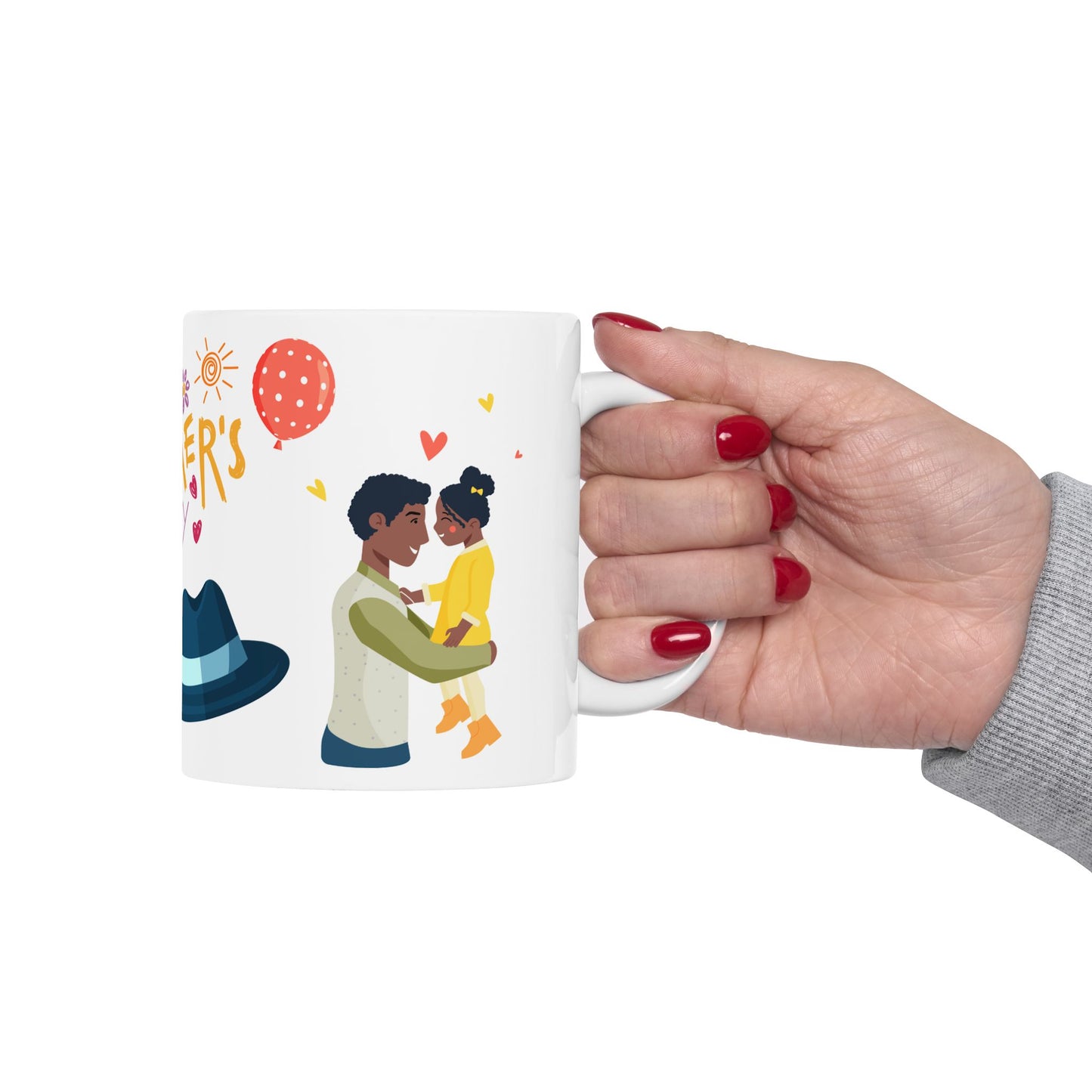 Happy Father's Day Ceramic Mug - Perfect Gift for Dad