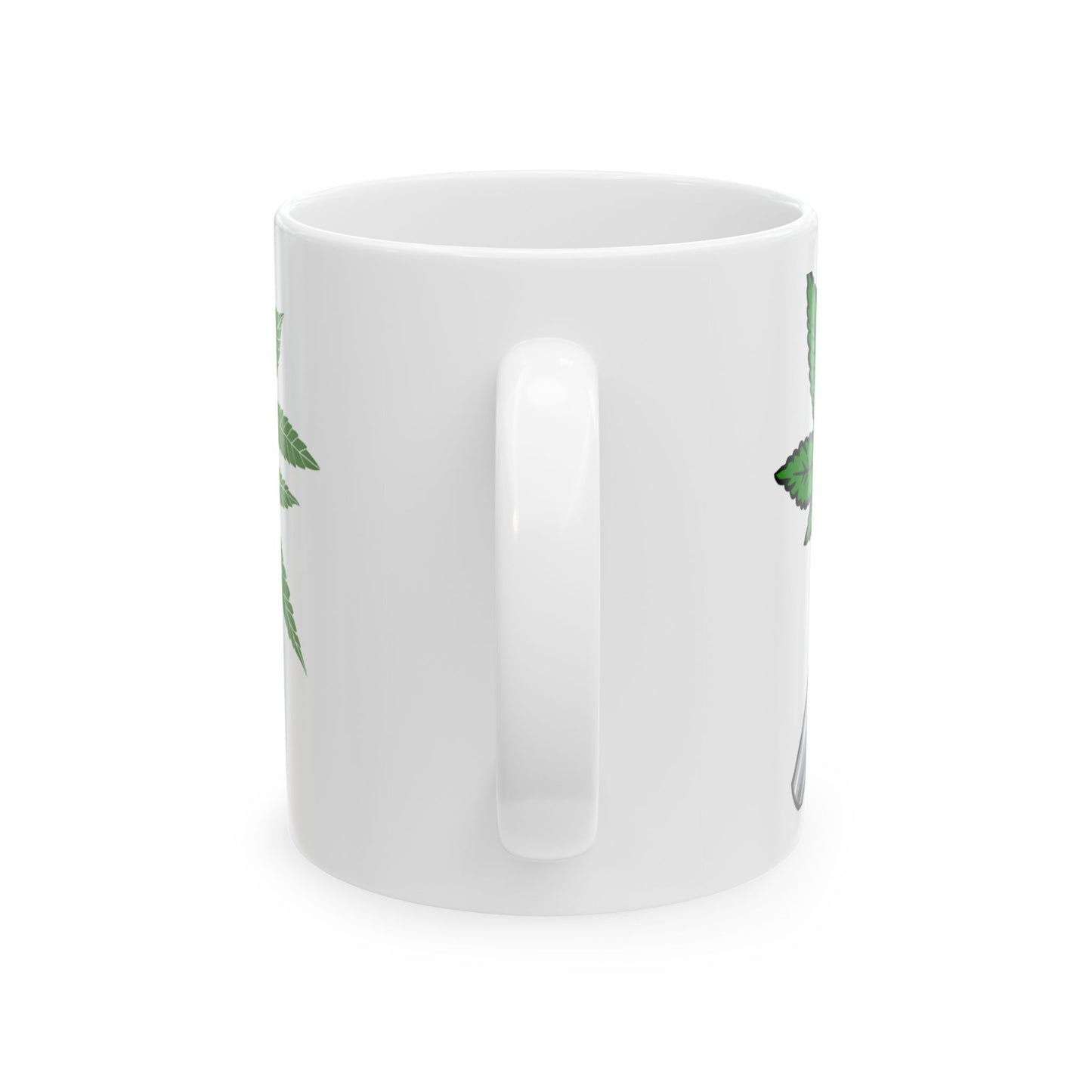 Funny Cannabis Leaf Ceramic Mug - 11oz Perfect Gift for Stoners