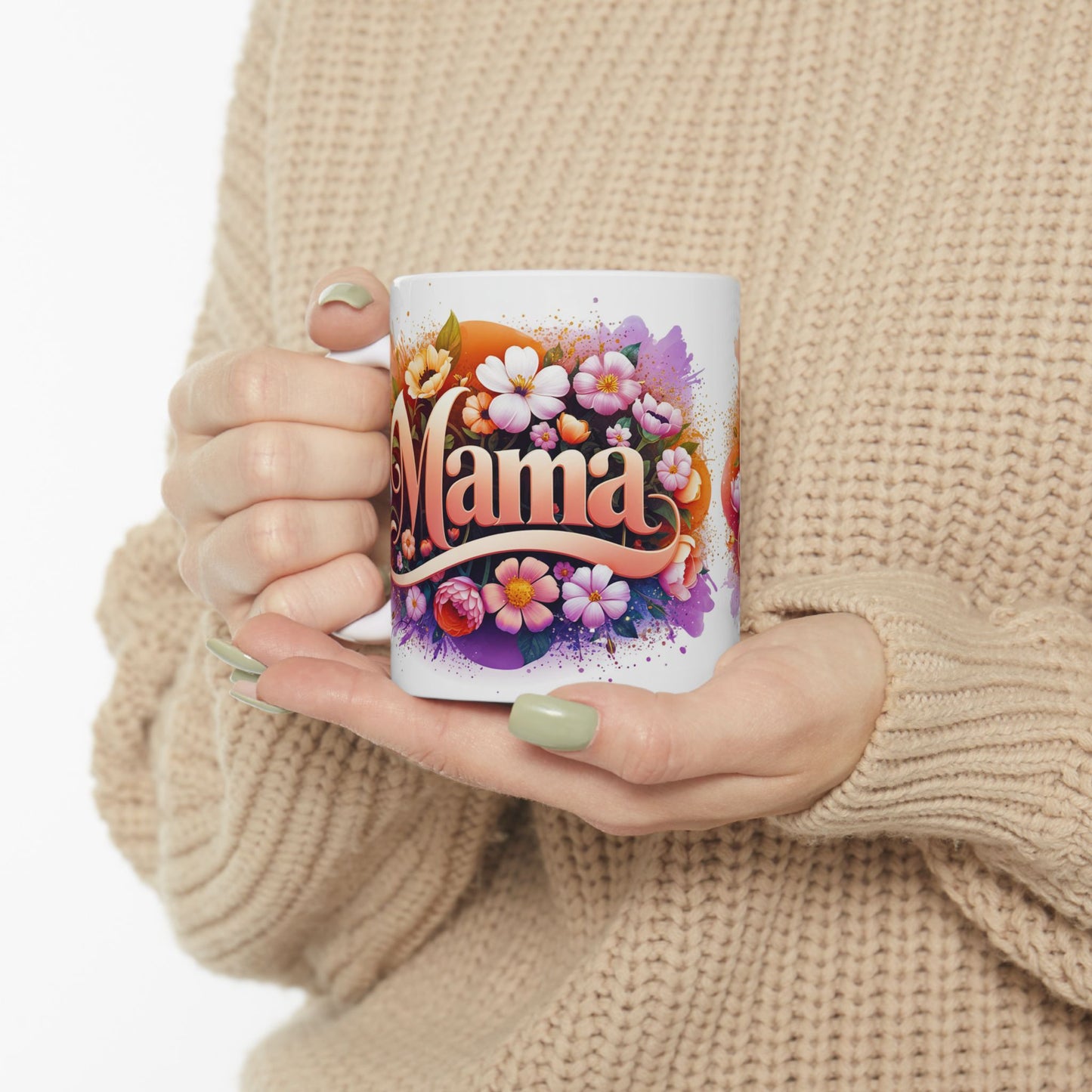 Floral Mama Ceramic Mug - Perfect Gift for Mother's Day