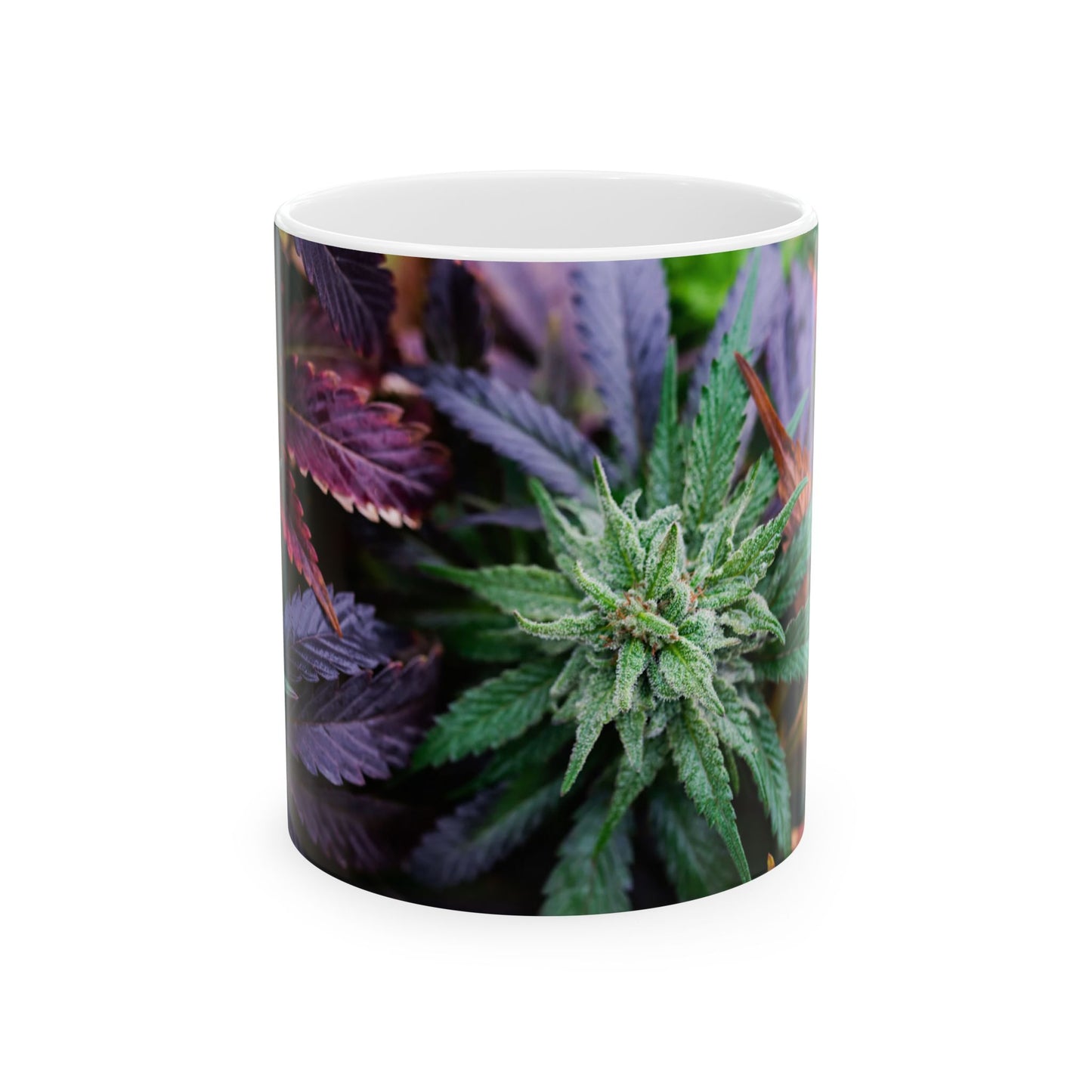 Cannabis Leaf Ceramic Mug - 11oz Perfect Gift for Cannabis Enthusiasts