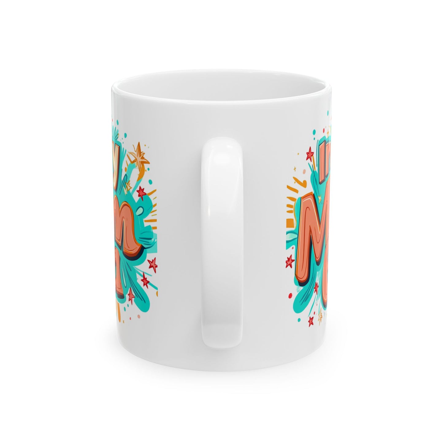 Colorful Mom Themed Ceramic Mug - Perfect Gift for Mother's Day or Any Occasion