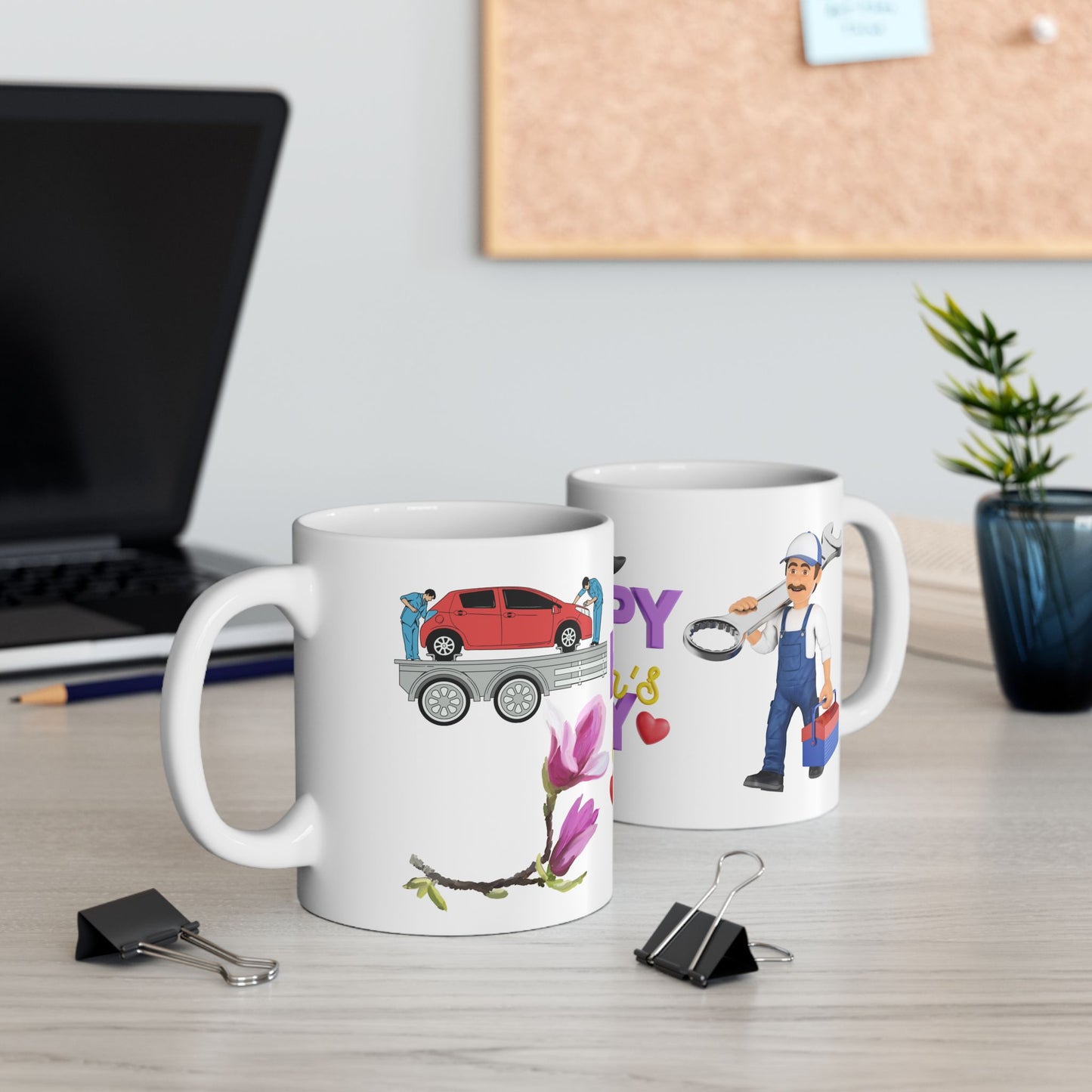 Happy Father's Day Ceramic Mug - Perfect Gift for Dads