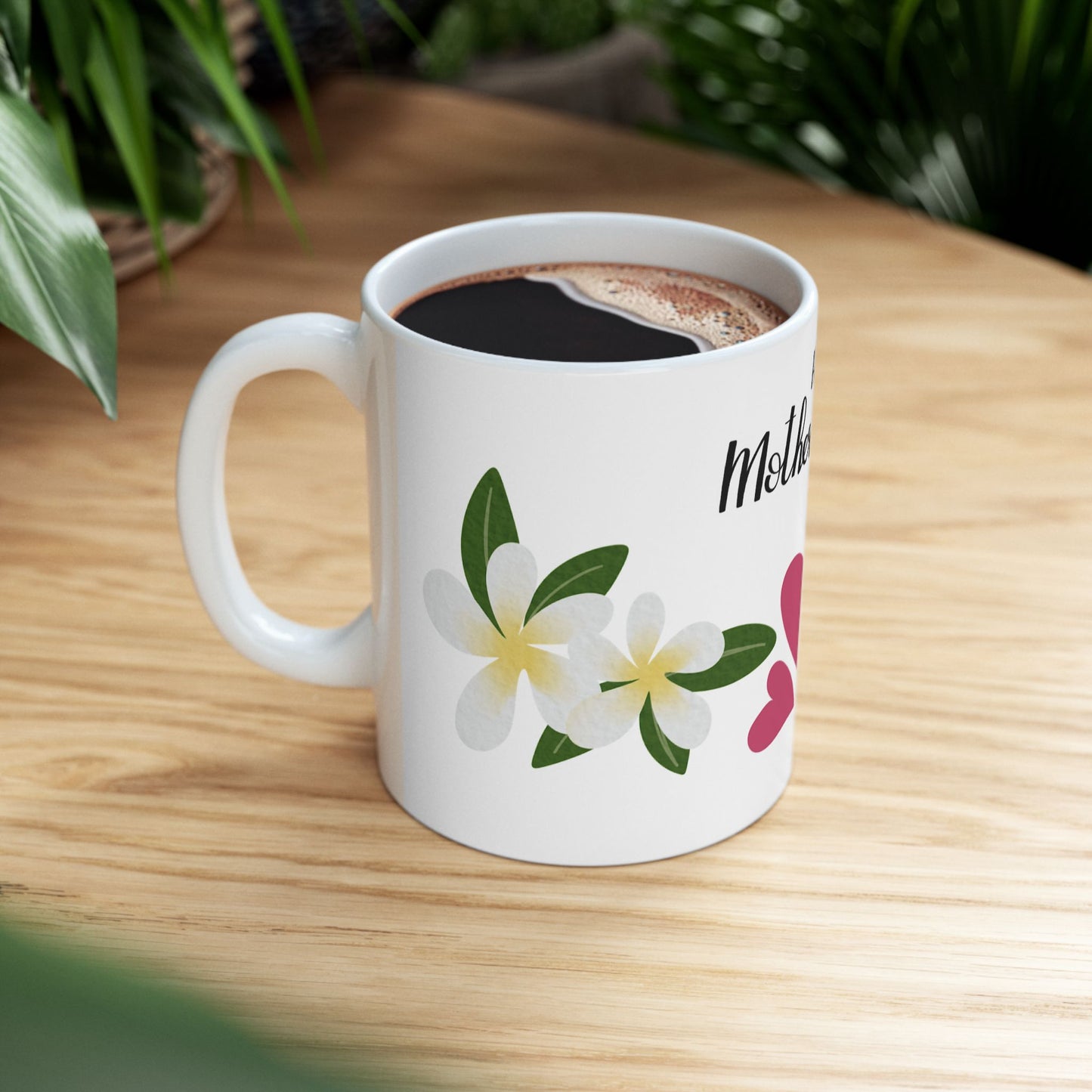 Happy Mother's Day Floral Ceramic Mug - Perfect Gift for Mom 11oz