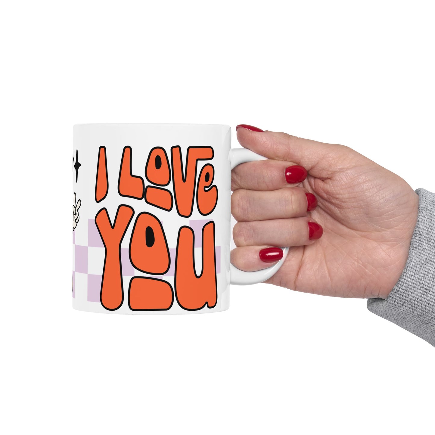 Cute Love You Ceramic Mug - Adorable Drinkware for Any Occasion