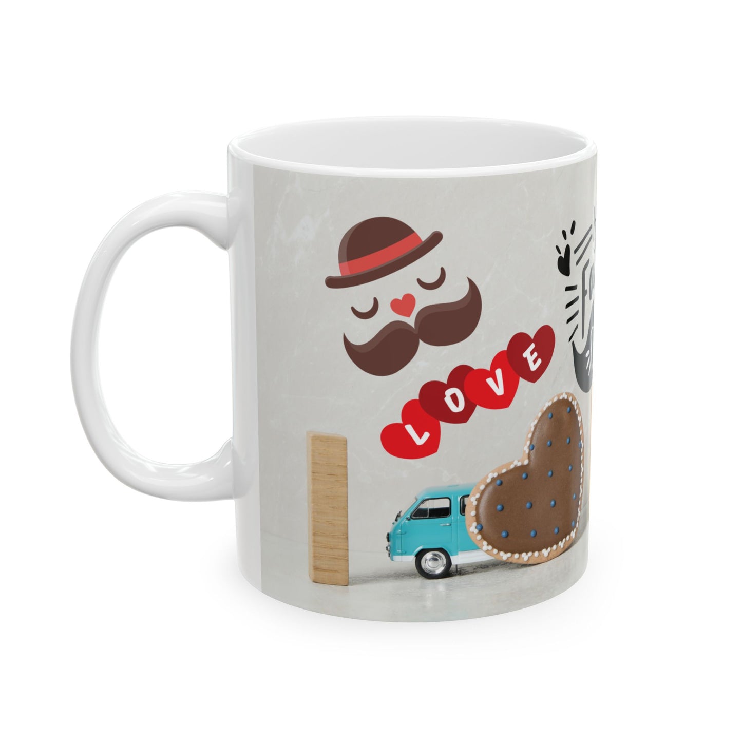 Happy Father's Day Ceramic Mug - Perfect Gift for Dads, Coffee Lovers, Tea Mugs, Personalized Present, Father’s Day Celebration