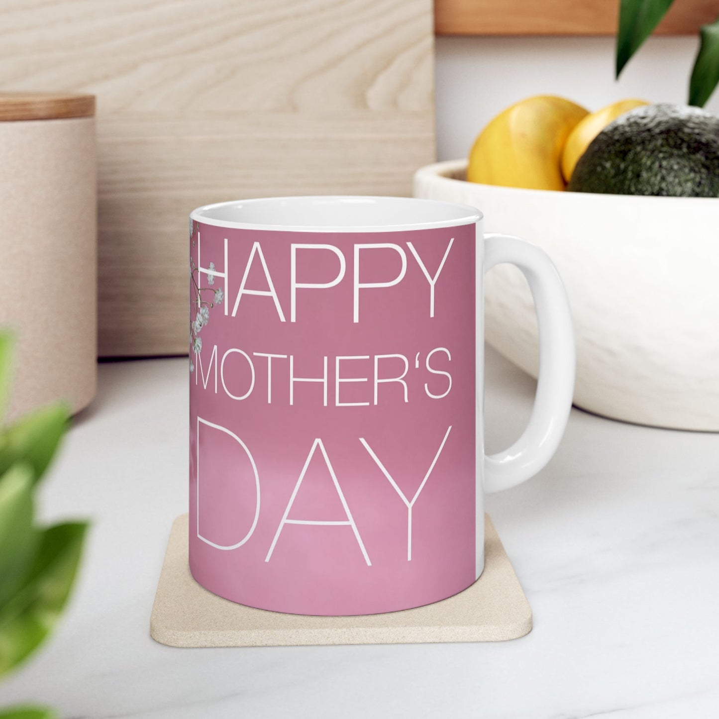 Floral Mother's Day Ceramic Mug - 11oz