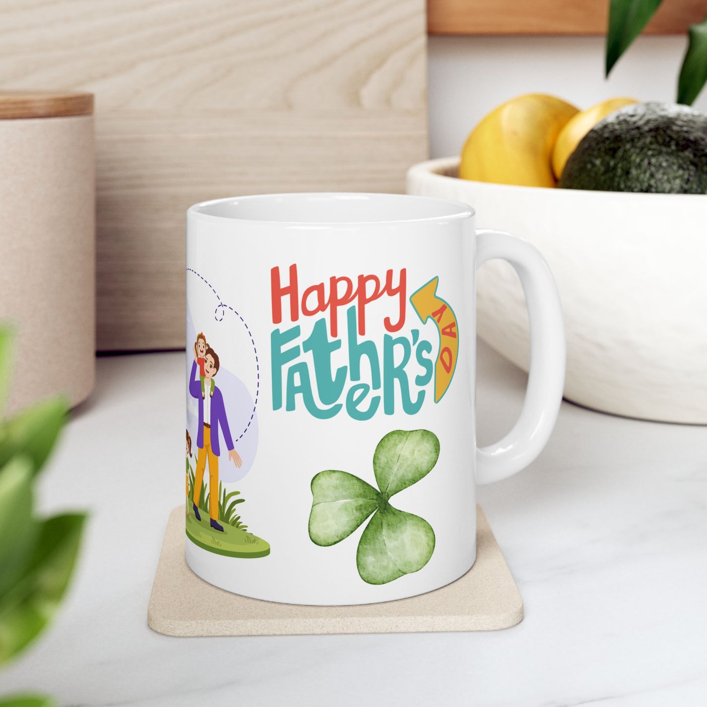 Family Fun Ceramic Mug - Celebrate Special Moments with Colorful Design