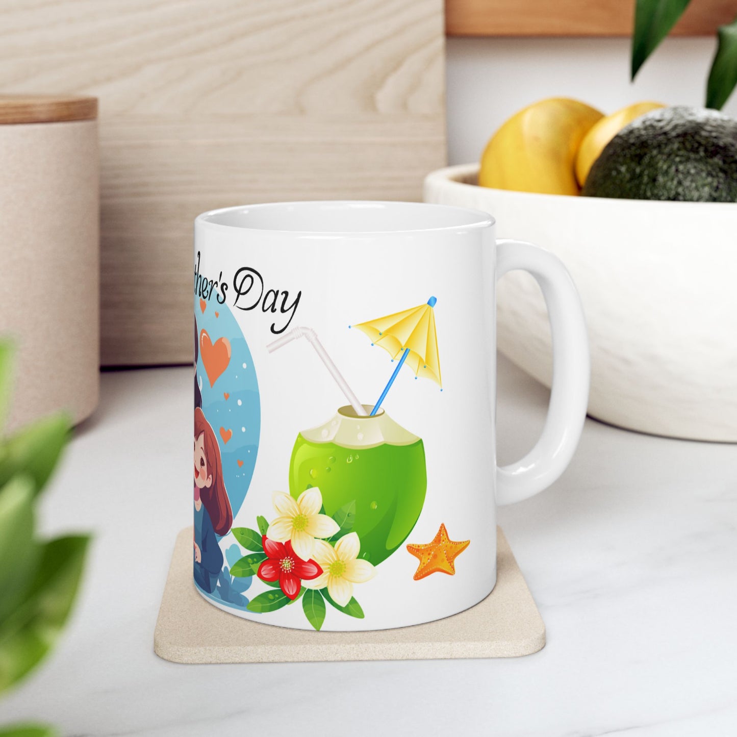 Happy Mother's Day Ceramic Mug - Heartwarming Gift for Moms 11oz