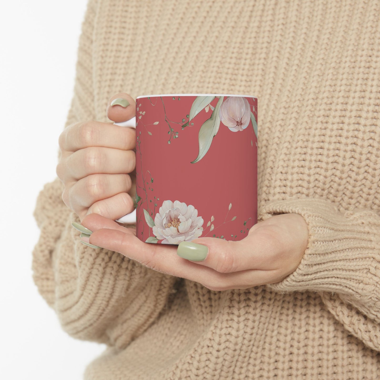 Floral Love for Mom Ceramic Mug – Perfect Gift for Mother’s Day
