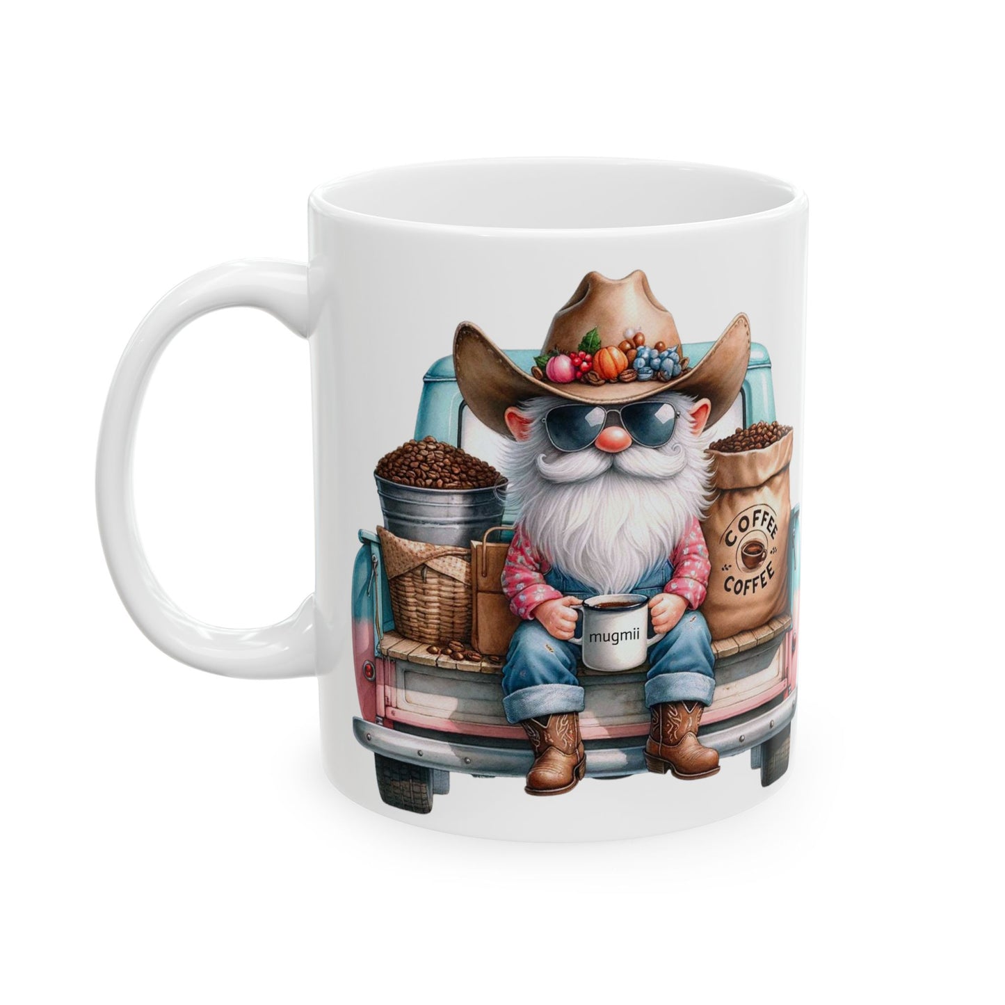 Vintage Coffee Truck Ceramic Mug - Perfect Gift for Coffee Lovers