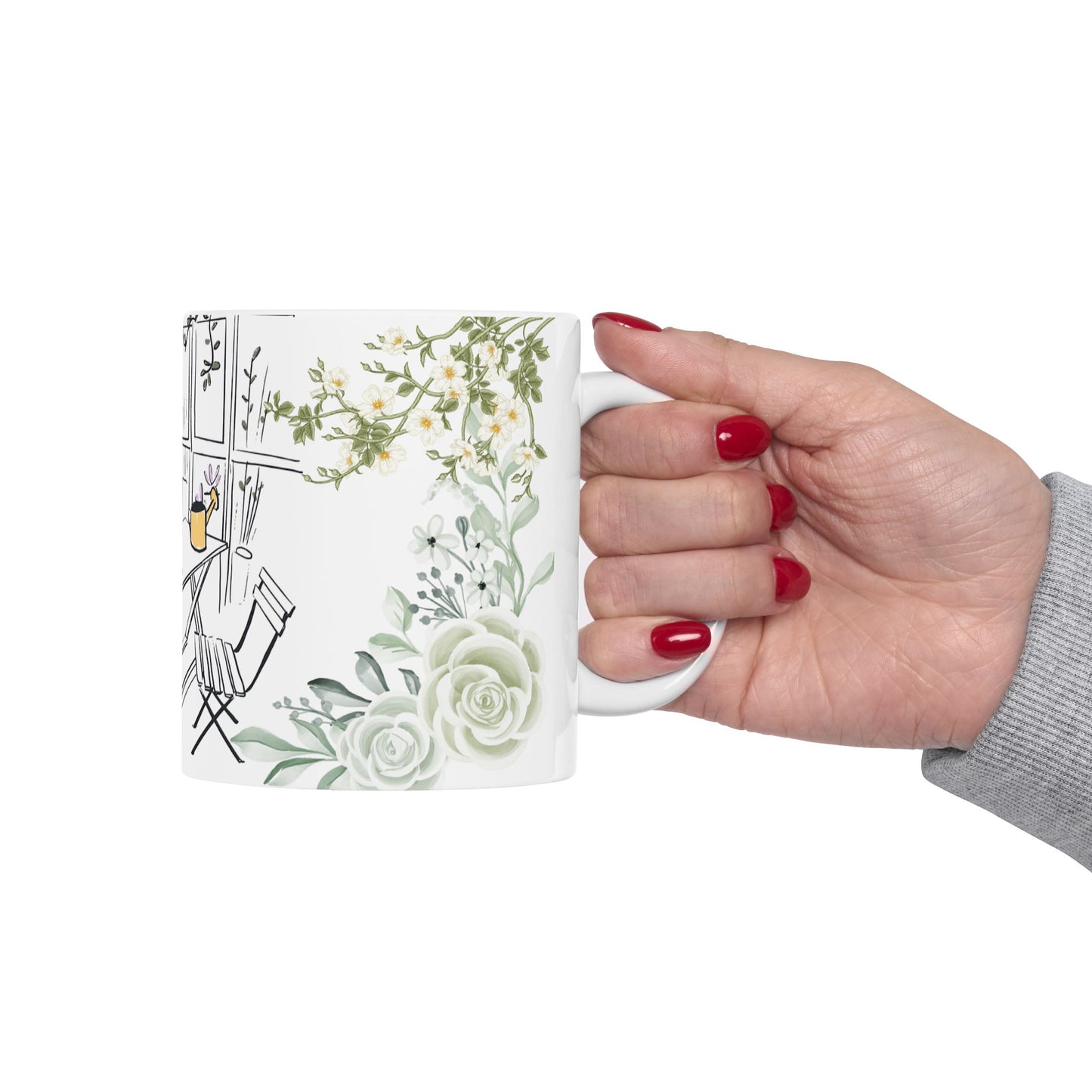 Floral Friendship Ceramic Mug - Perfect Gift for Tea & Coffee Lovers