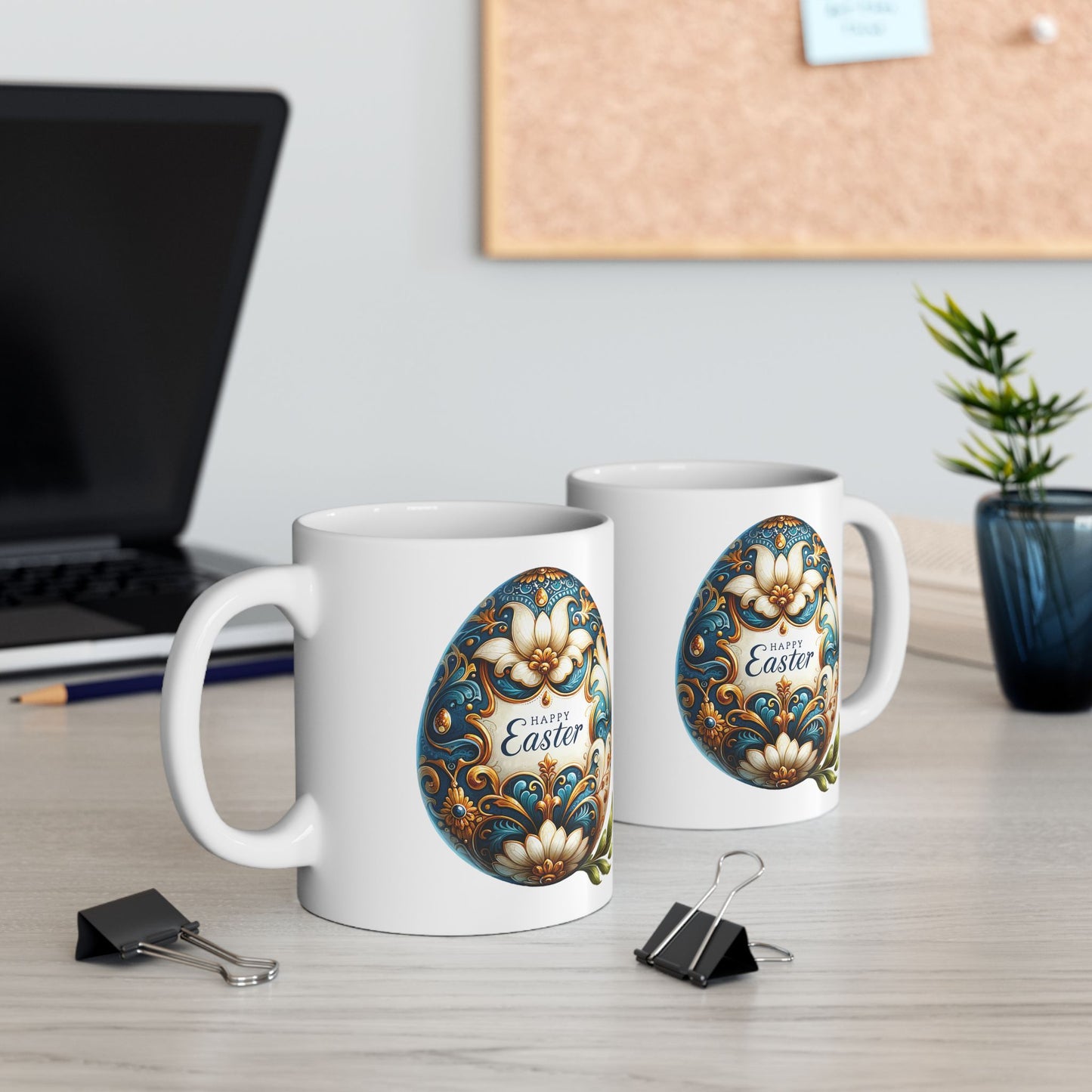 Decorative Ceramic Mug - Artistic Floral Design for Tea Lovers