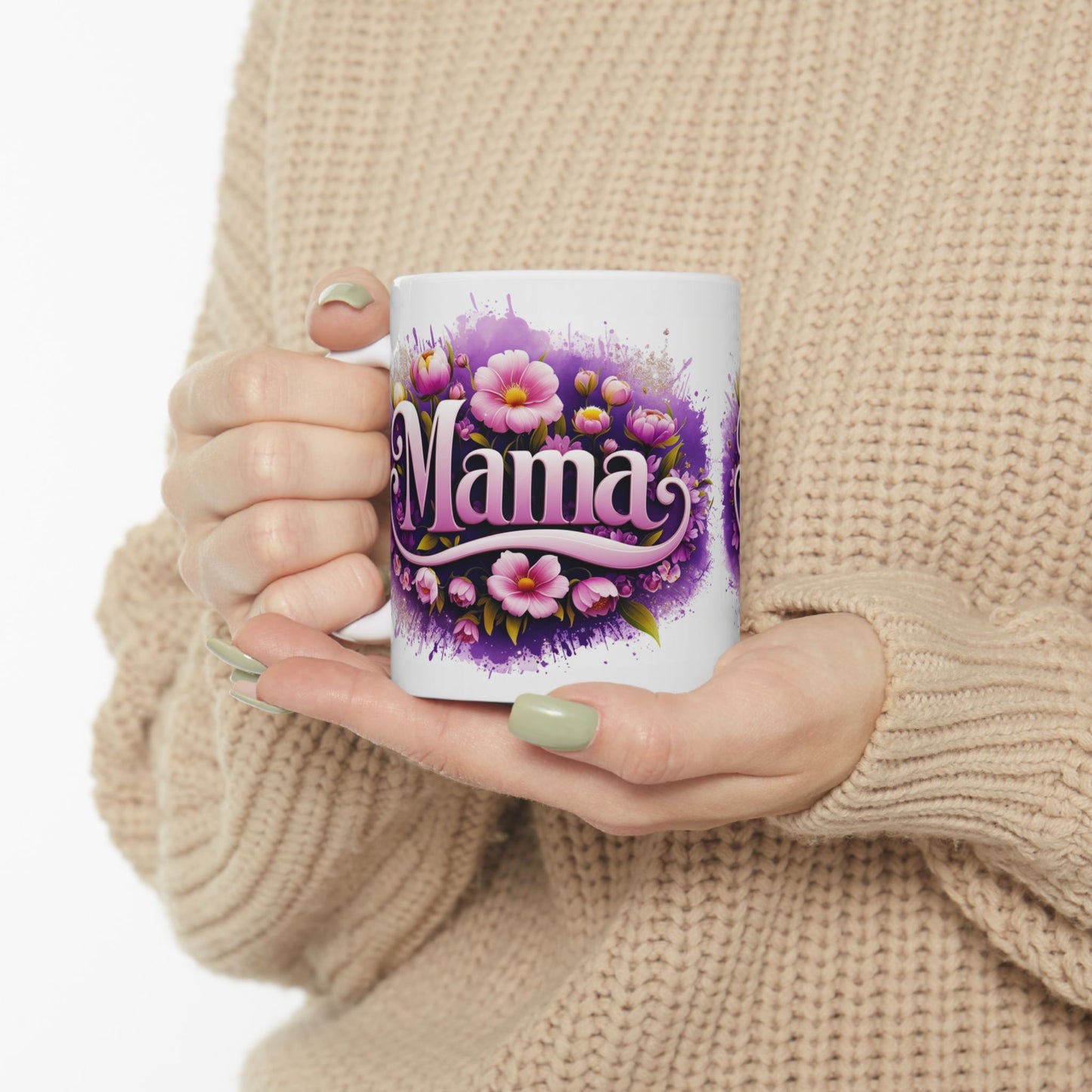 Floral Mama Ceramic Mug - Perfect Gift for Mother's Day, Birthdays, or Just Because