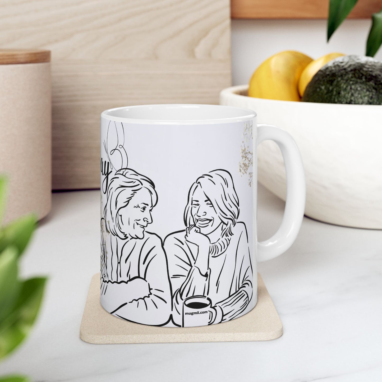 Happy Mother’s Day Floral Ceramic Mug - 11oz