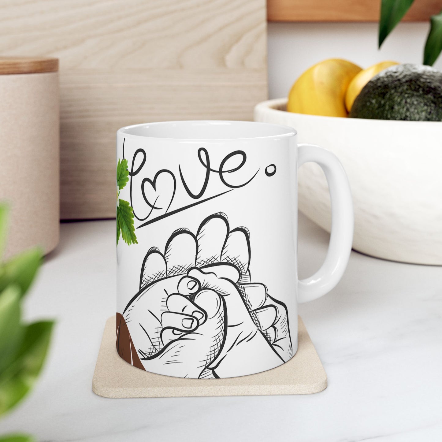Nurturing Love Ceramic Mug - Perfect Gift for Mothers