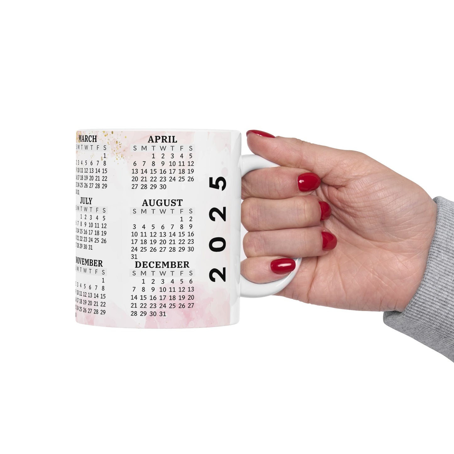 2025 Calendars Ceramic Mug - 11oz Perfect Gift for Planners & Organizers