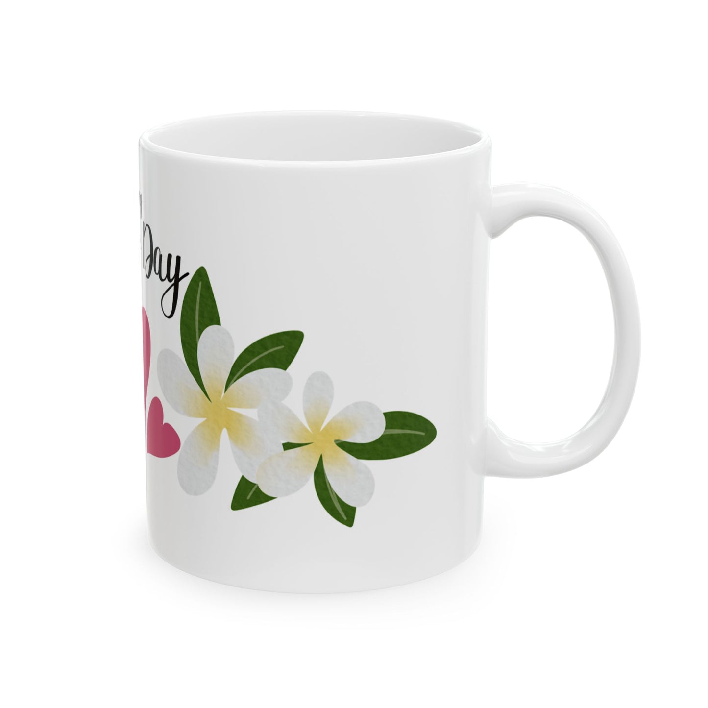 Happy Mother's Day Floral Ceramic Mug - Perfect Gift for Mom 11oz