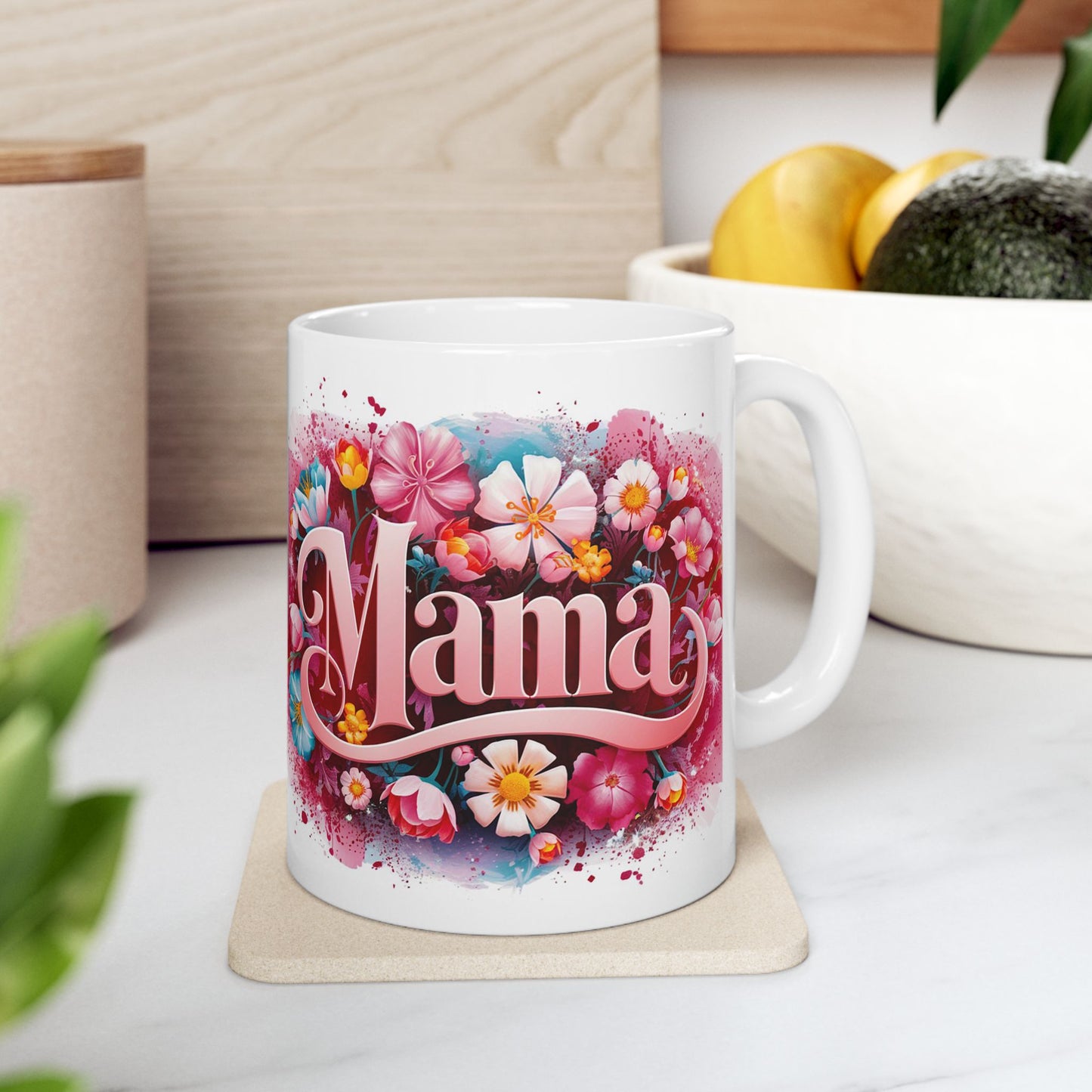 Floral Mama Ceramic Mug - Perfect Gift for Mother's Day