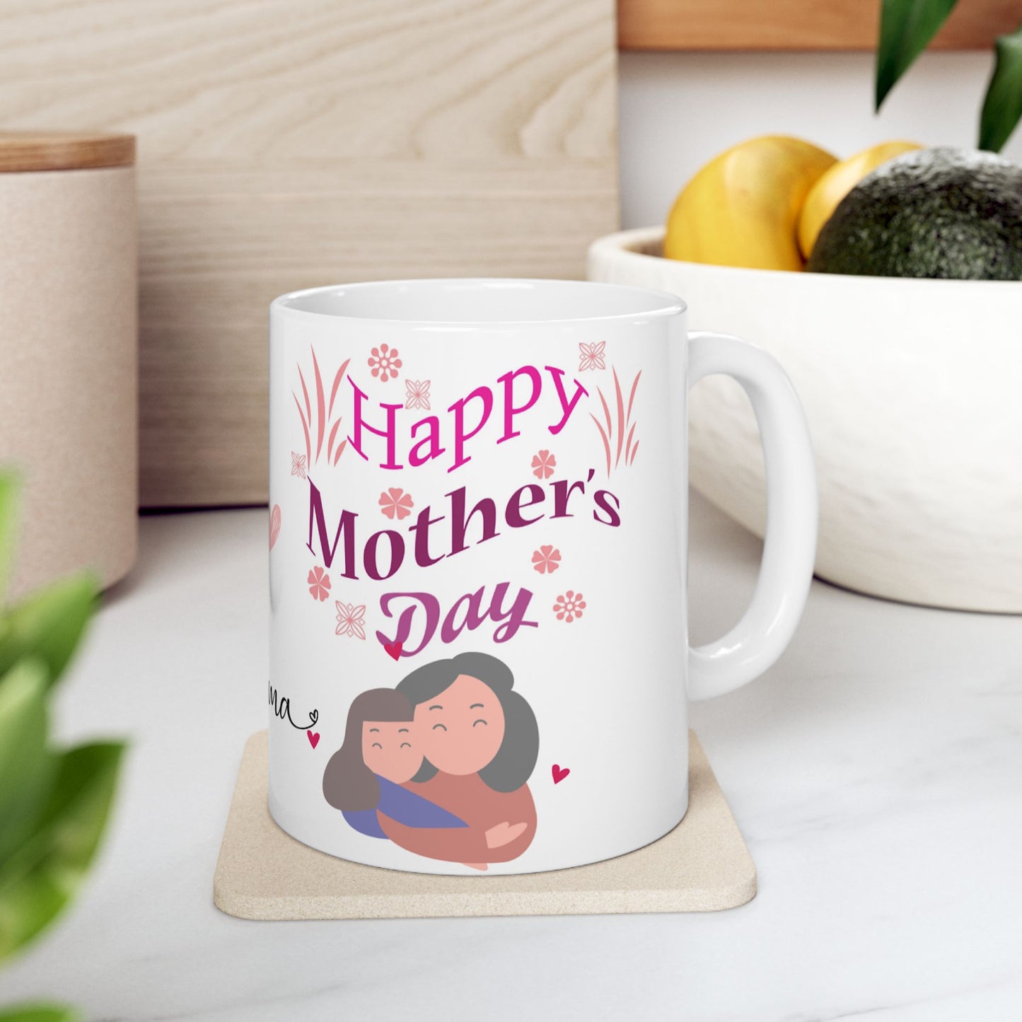 Happy Mother's Day Ceramic Mug - Heartwarming Mama Gift 11oz