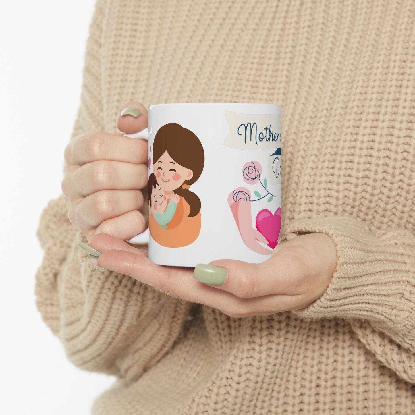 Mother's Day Ceramic Mug - Heartwarming Gift for Moms