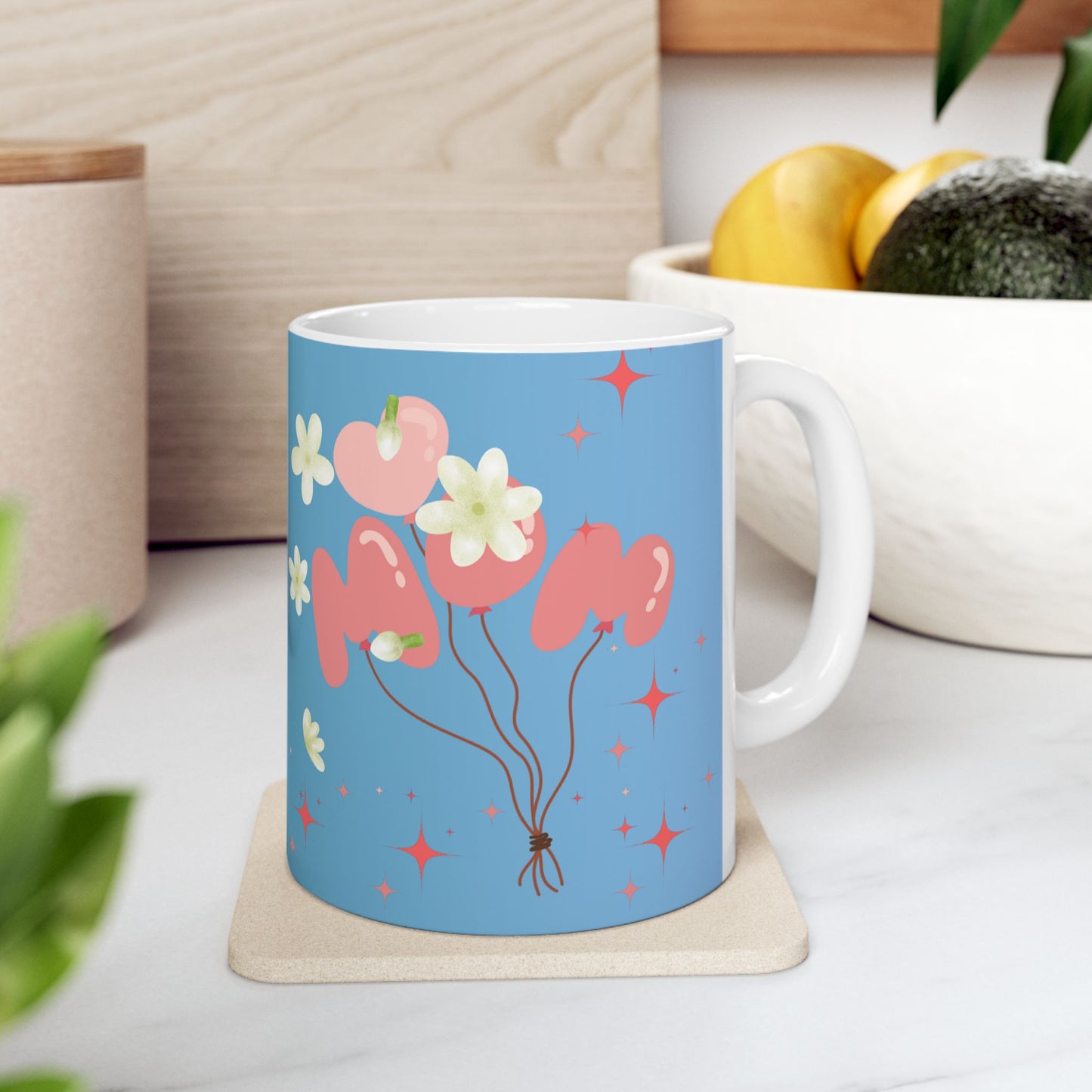 Floral Love Ceramic Mug - Perfect Gift for Friends & Special Occasions