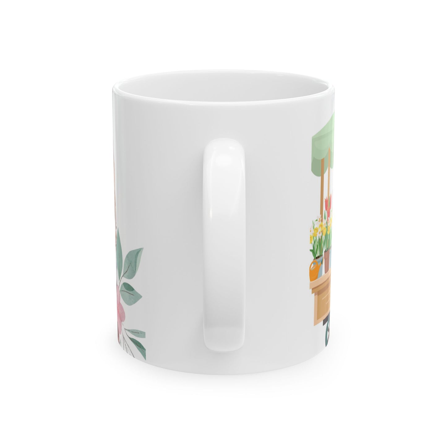 Floral Bouquet Ceramic Mug - 'I Love You Mom' - Perfect Gift for Mother's Day