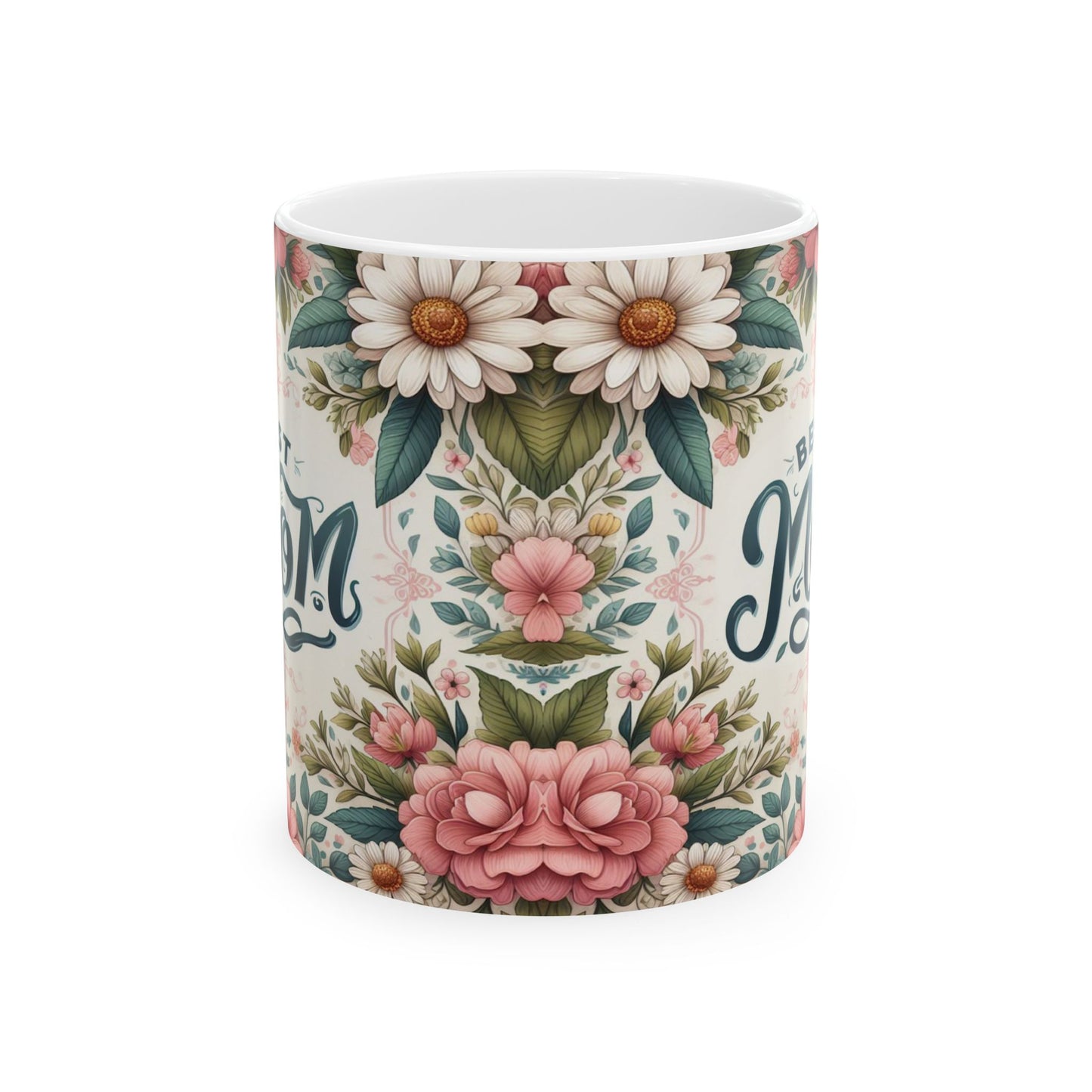 Floral Mom Ceramic Mug - Perfect Gift for Mother's Day & Birthdays