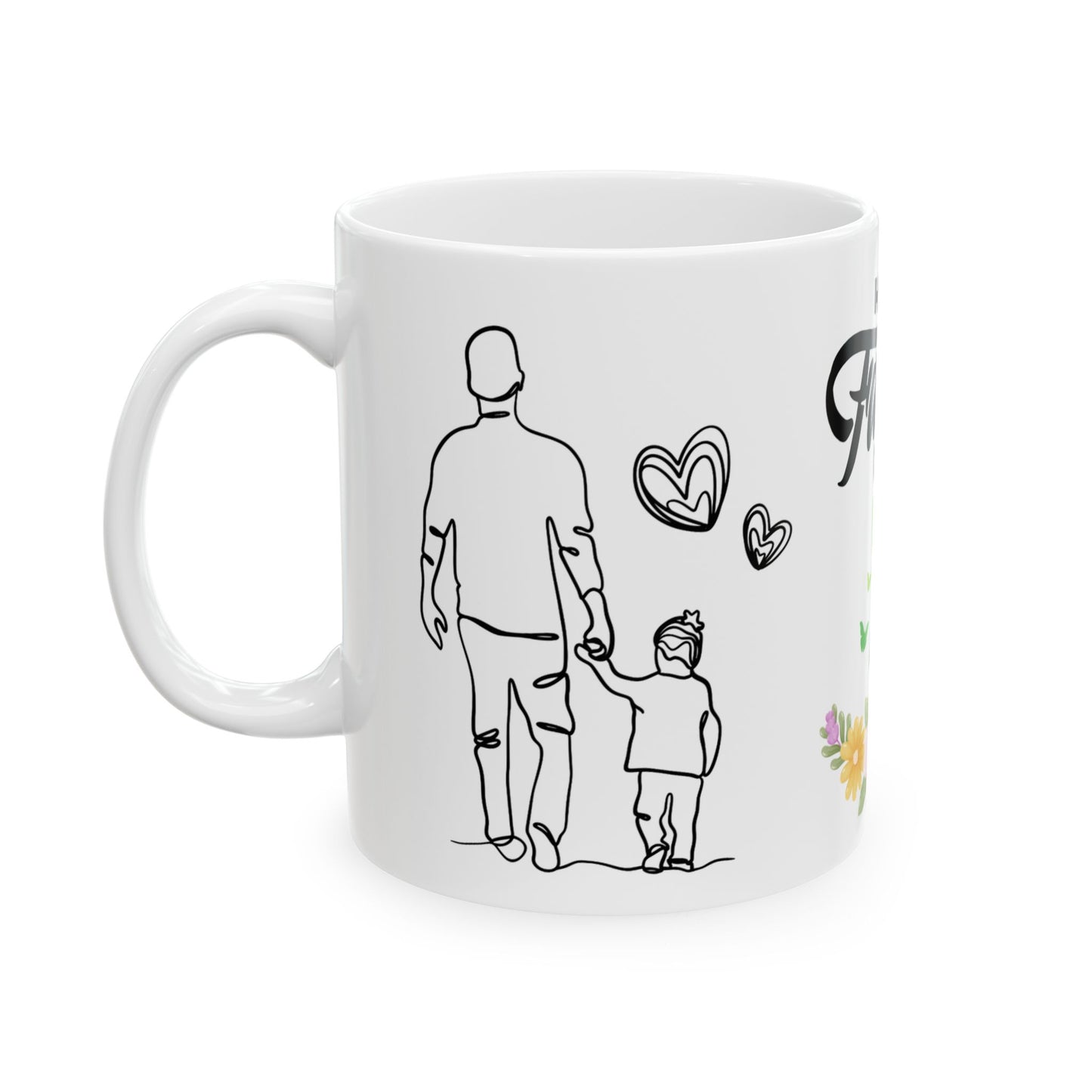 Happy Father's Day Ceramic Mug - Perfect Gift for Dad