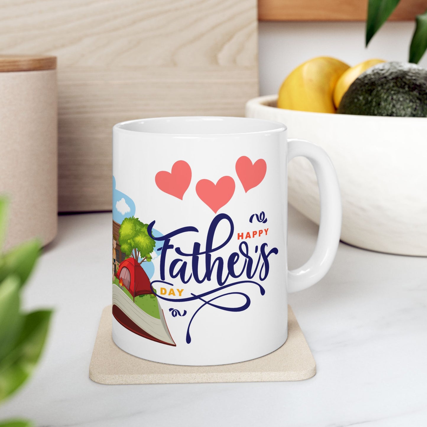 Happy Family Adventure Ceramic Mug - Perfect Gift for Family Gatherings & Celebrations