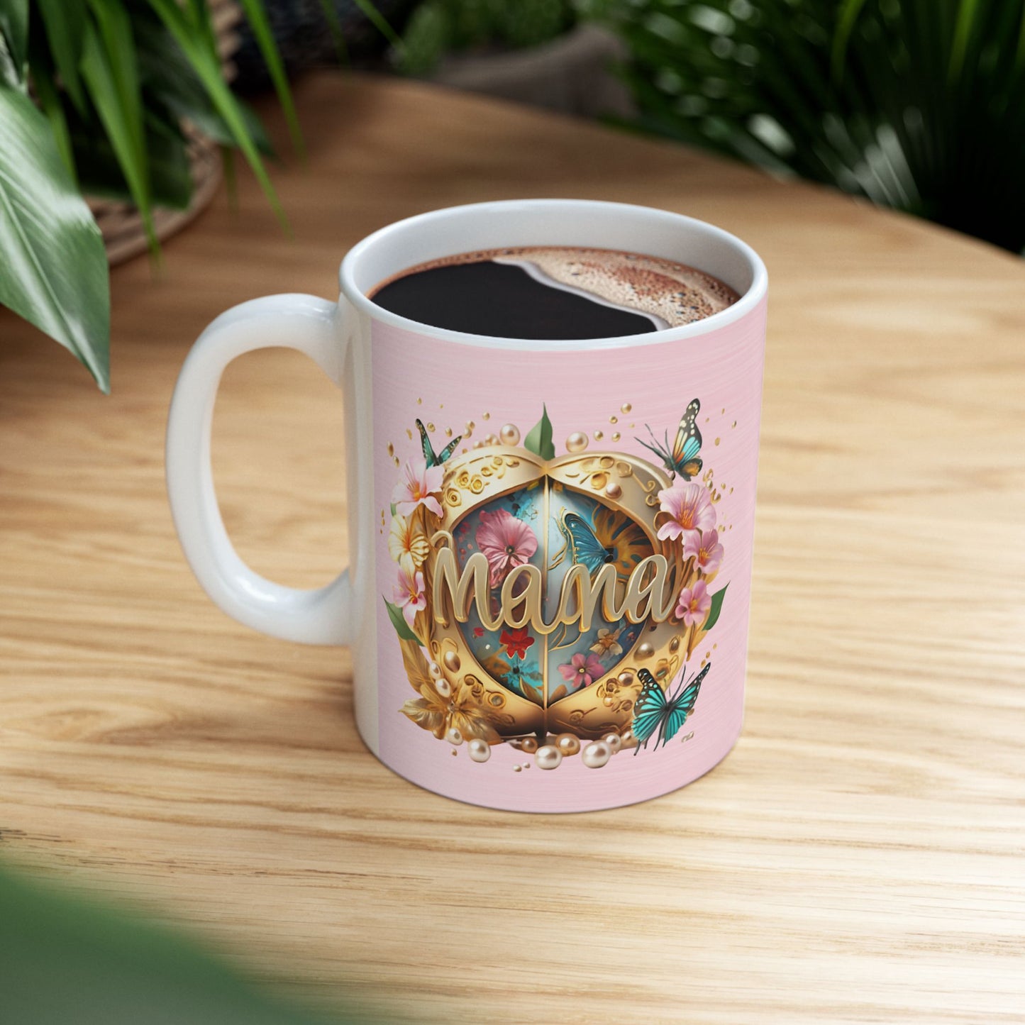 Floral Mother's Day Ceramic Mug - 11oz