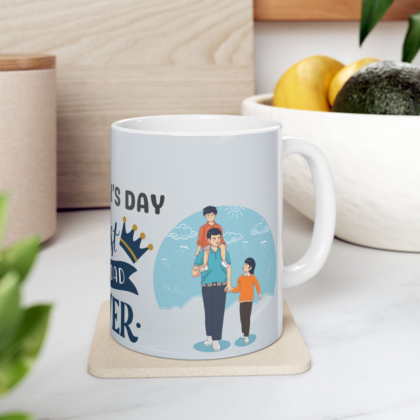 Best Dad Ever Ceramic Mug - Perfect Gift for Father's Day