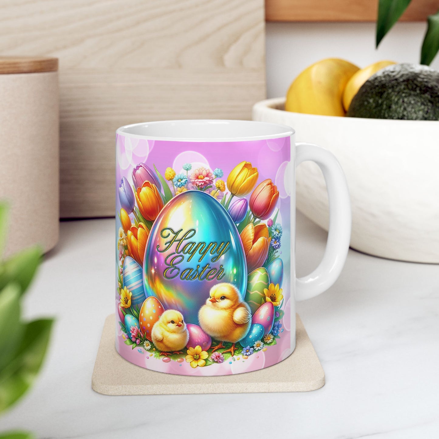 Colorful Floral Easter Spring Celebration Mug