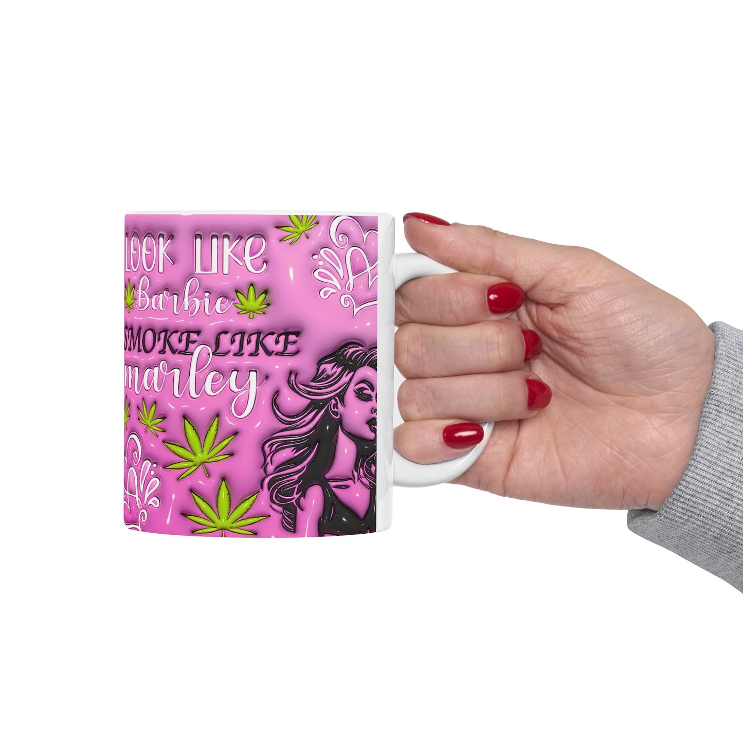 Look Like Barbie Smoke Like Marley mugmii mug