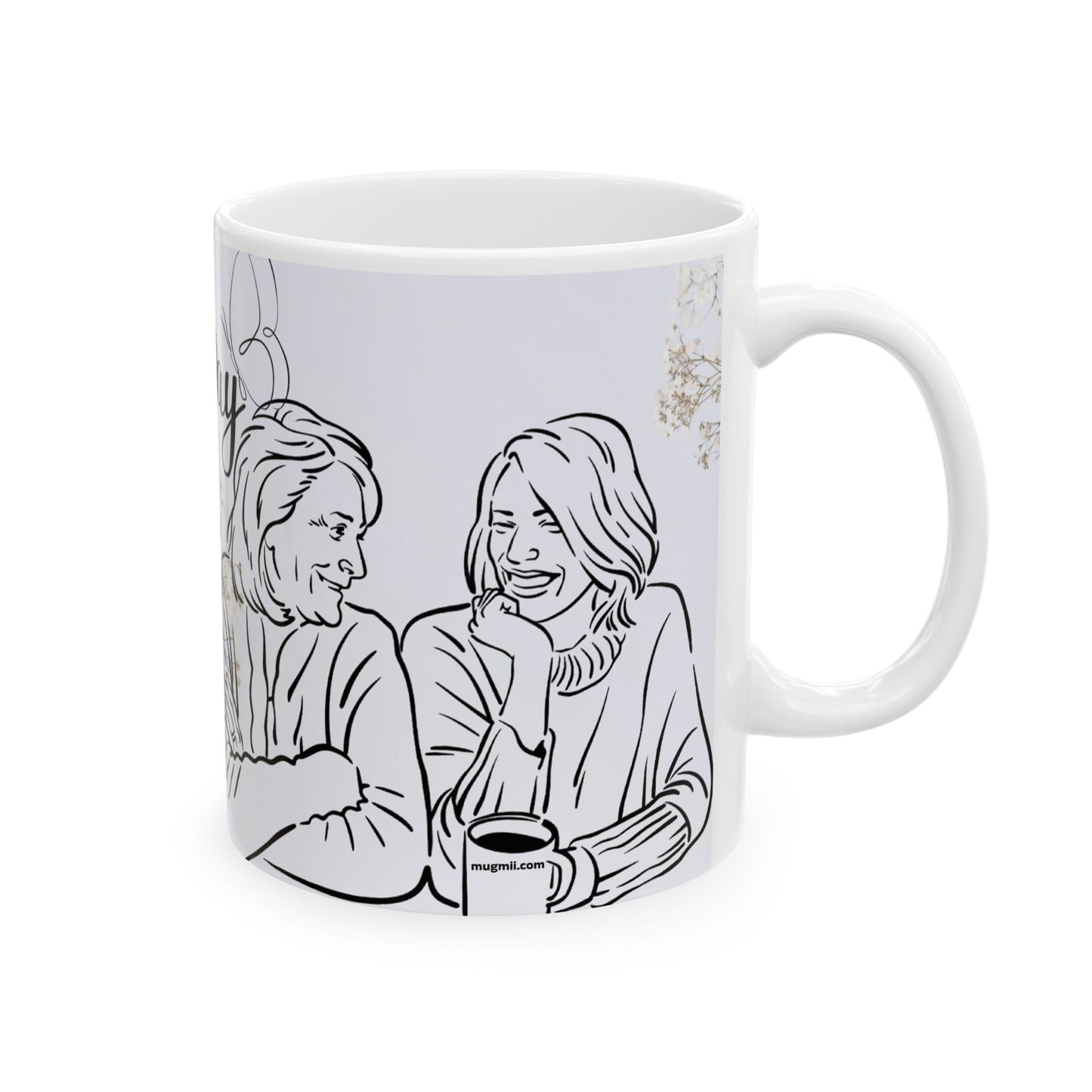 Happy Mother’s Day Floral Ceramic Mug - 11oz