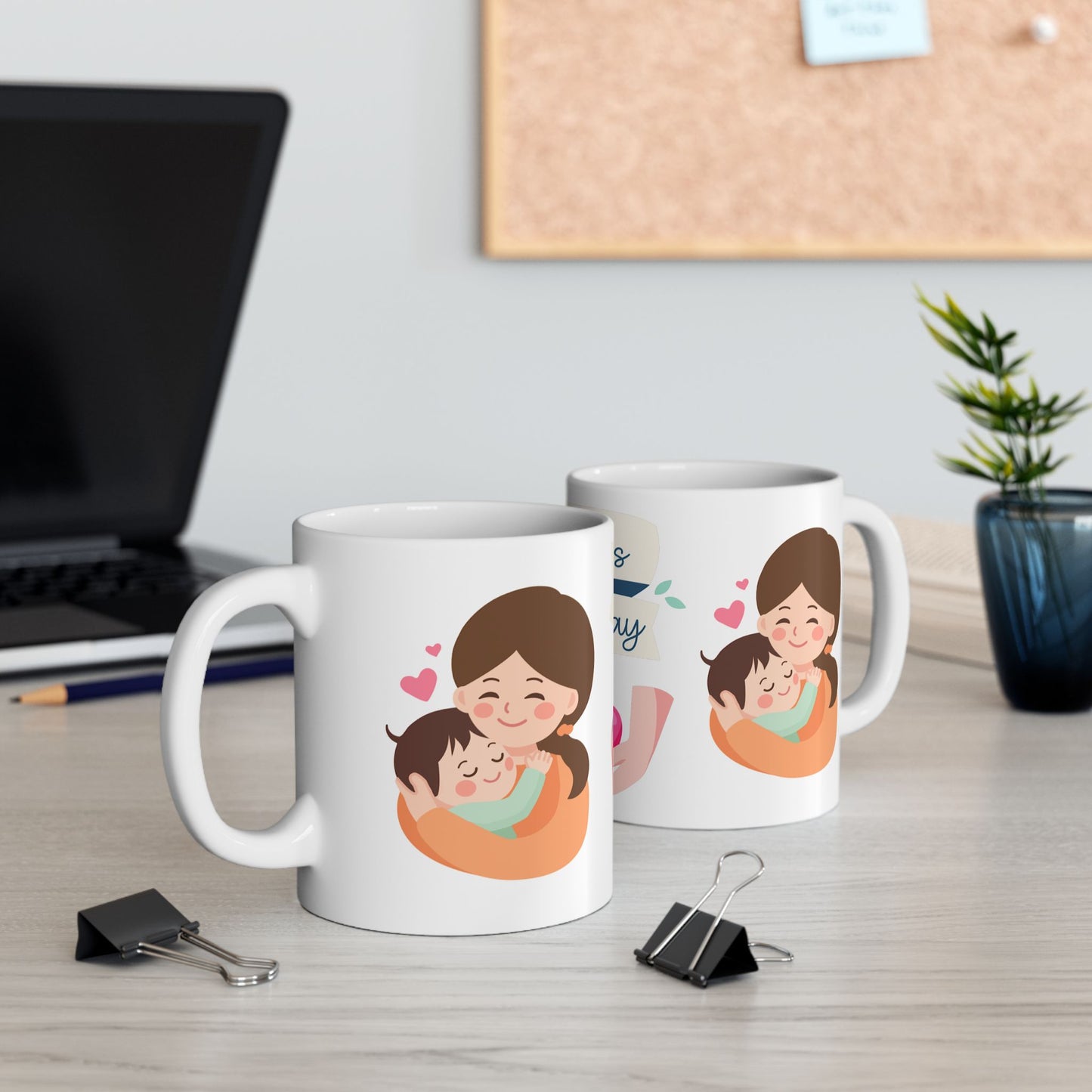 Mother's Day Ceramic Mug - Heartwarming Gift for Moms