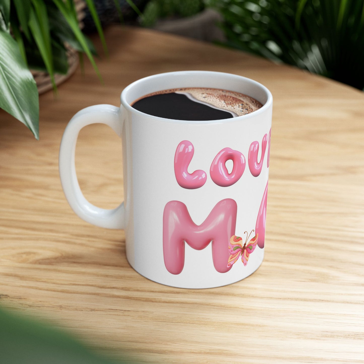 Cute "Love You Mom" Ceramic Mug - Perfect Gift for Mother's Day, Birthdays & More