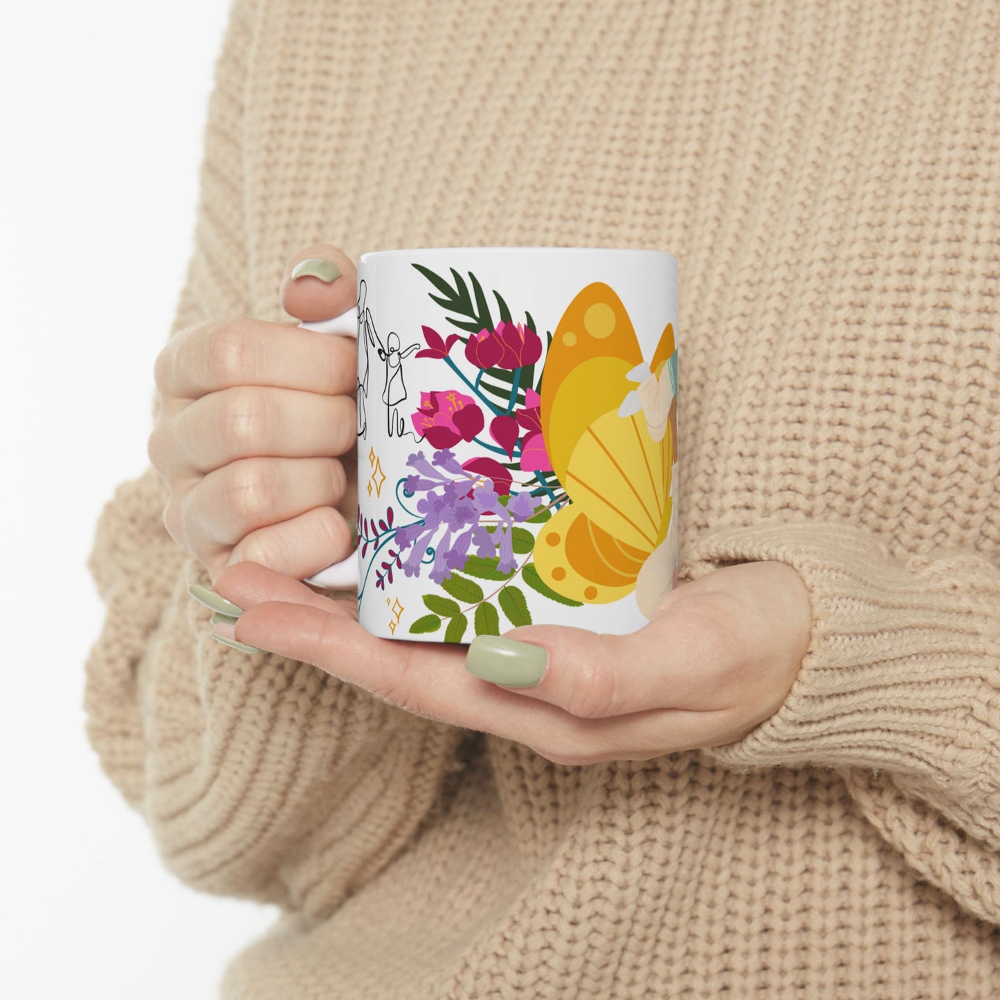 Happy Mother’s Day Ceramic Mug - Floral Design for Moms