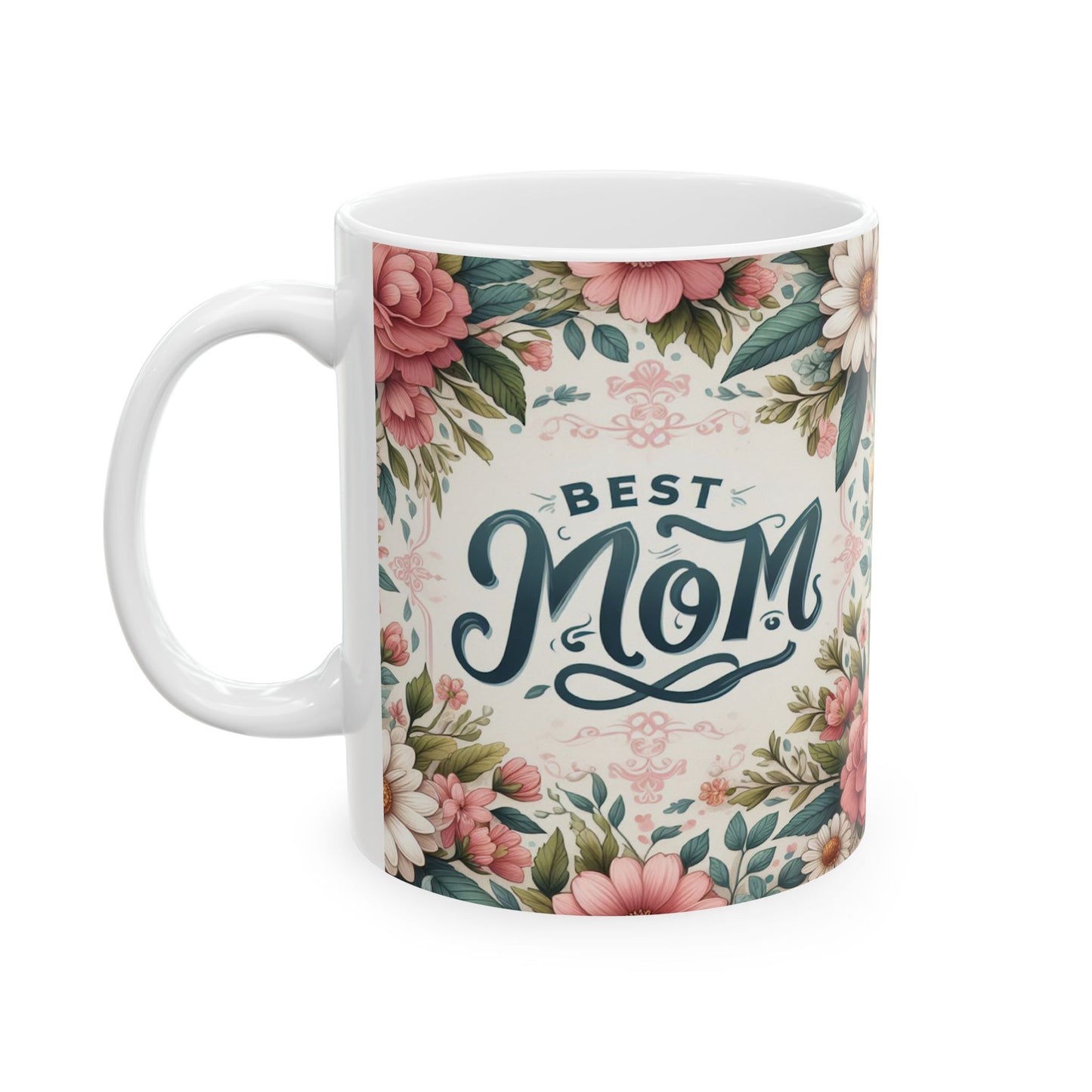 Floral Mom Ceramic Mug - Perfect Gift for Mother's Day & Birthdays